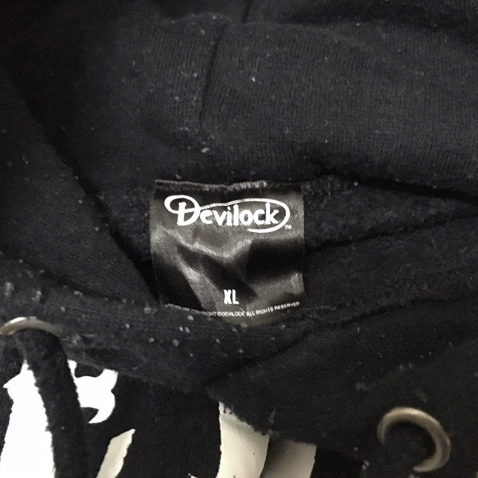 Devilock × Vintage DEVILOCK LIVE TOGETHER FOREVER JAPANESE BIG LOGO HOODIE Size US L / EU 52-54 / 3 - 3 Thumbnail
