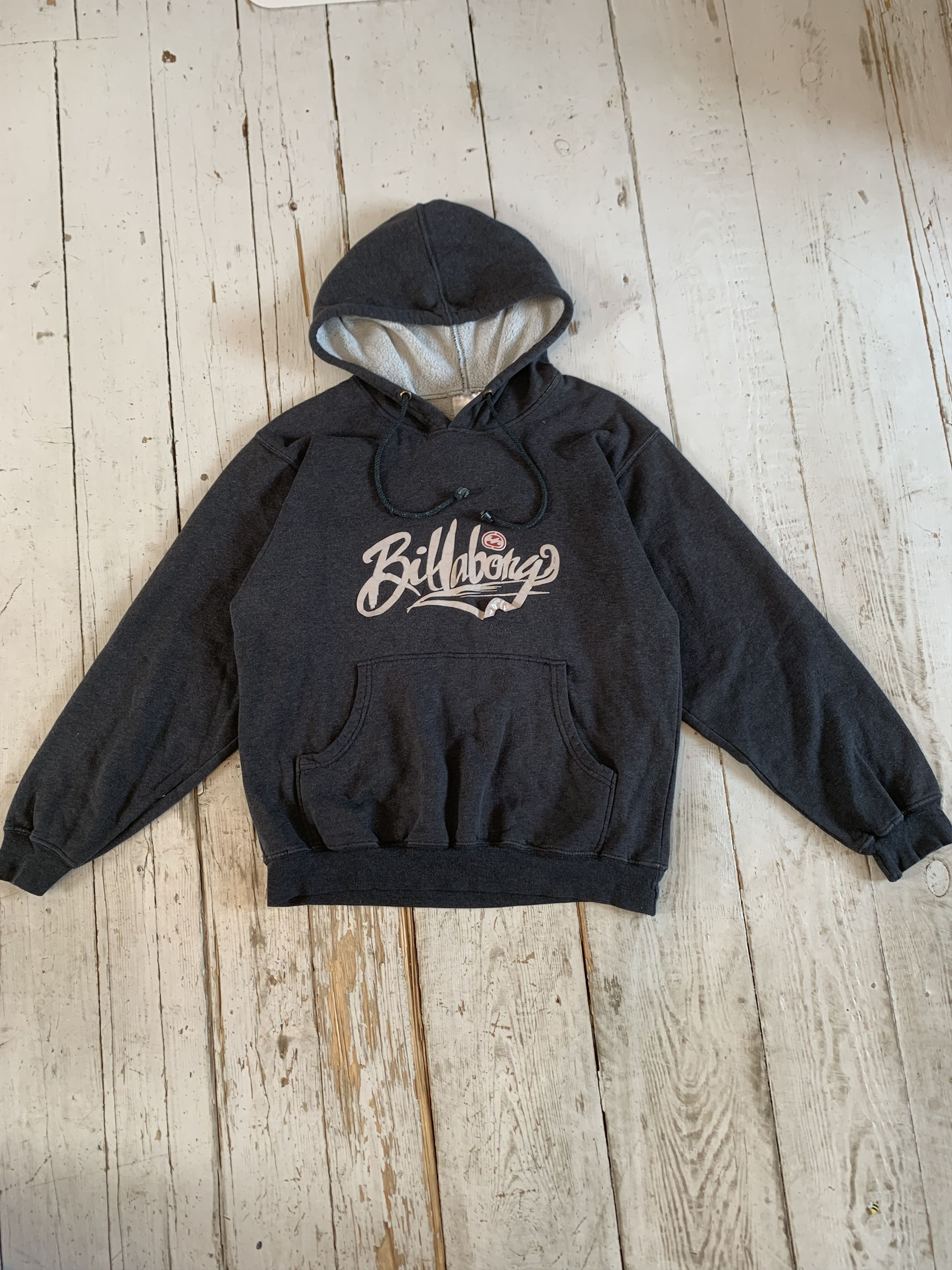 Billabong × Vintage 90s Billabong Central Logo Hoodie Size US M / EU 48-50 / 2 - 2 Thumbnail