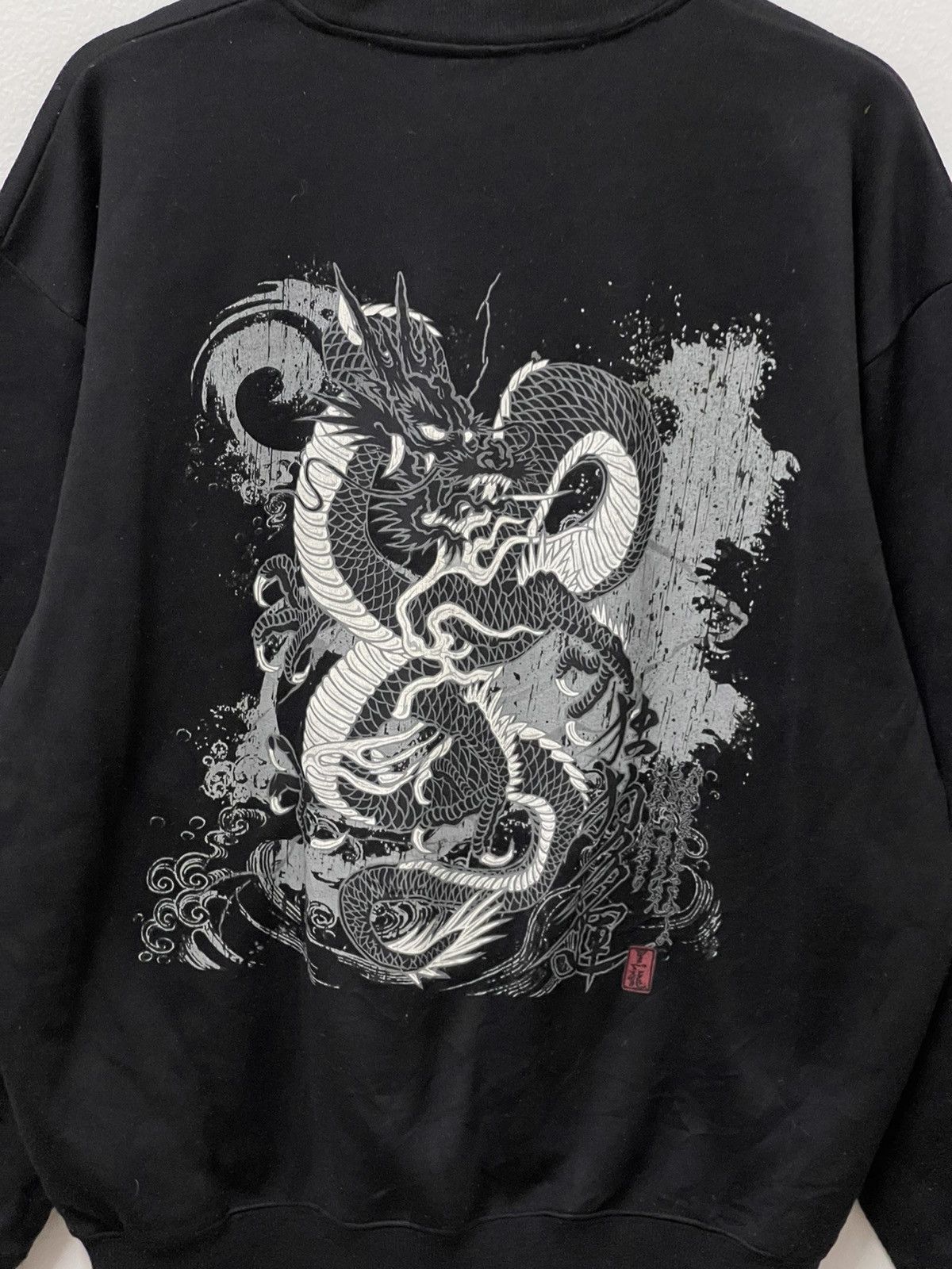 Dragonfly × Vintage Vintage Dog Town Black Dragon Big Logo Sweatshirt Size US XL / EU 56 / 4 - 2 Thumbnail