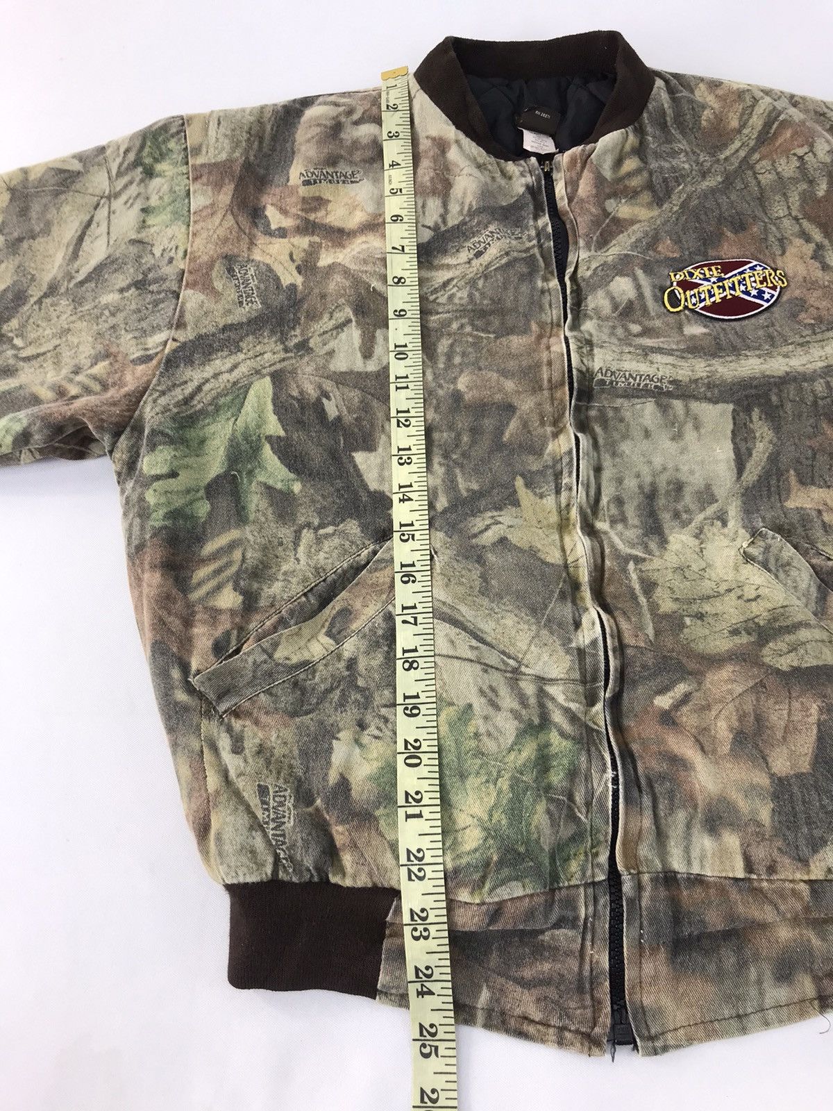 Vintage 90s Ranger Dixie Outfitters Camo Leaves Bomber Jacket K1231j Size US M / EU 48-50 / 2 - 10 Thumbnail