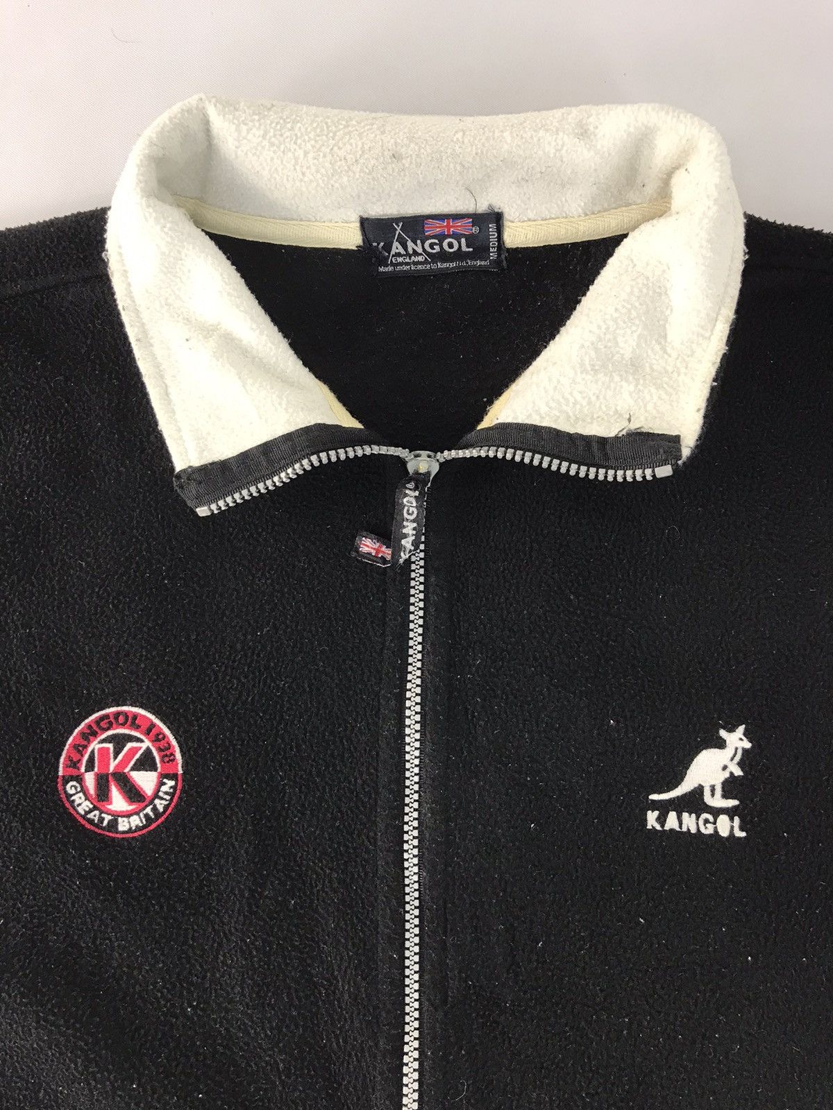 Kangol × Vintage Kangol Great Britain England Fleece Zip Up Jacket Size US M / EU 48-50 / 2 - 3 Thumbnail