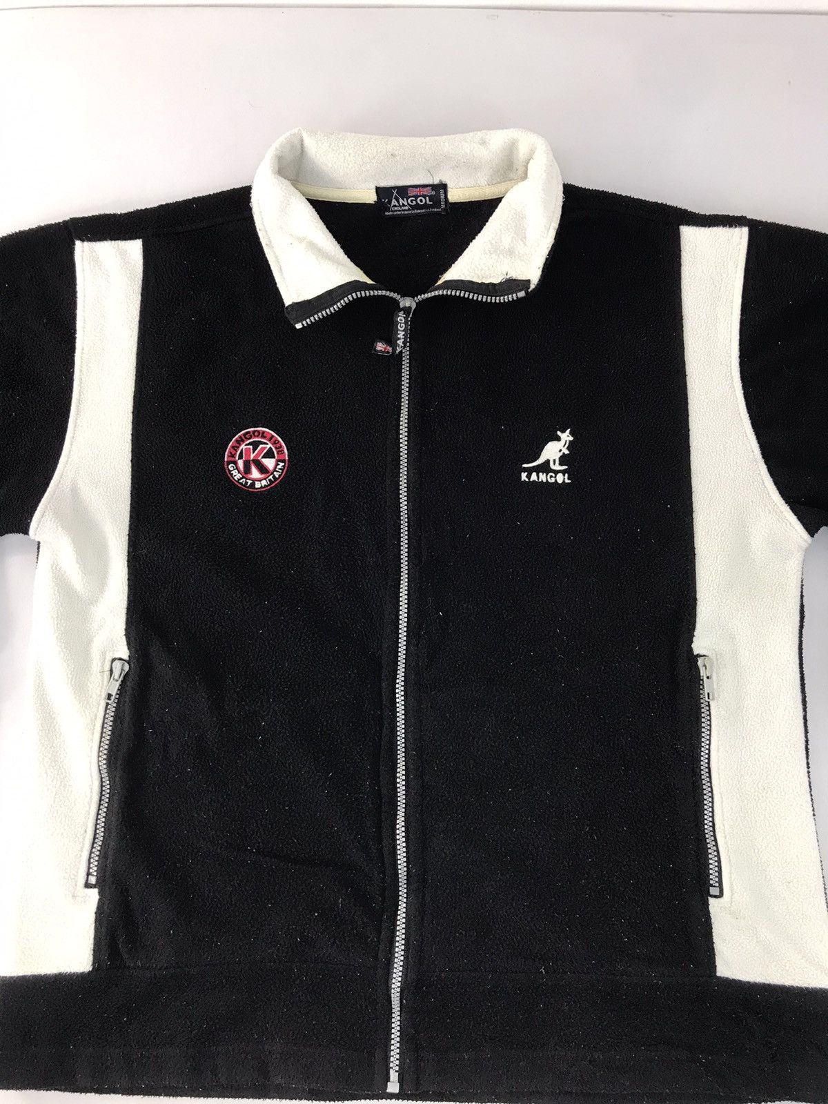 Kangol × Vintage Kangol Great Britain England Fleece Zip Up Jacket Size US M / EU 48-50 / 2 - 4 Thumbnail