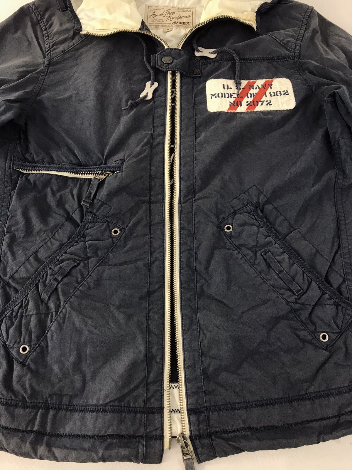 Avirex Avirex USN USS-6 Navalism US Navy Hoodies Jacket K1232j Size US M / EU 48-50 / 2 - 5 Thumbnail