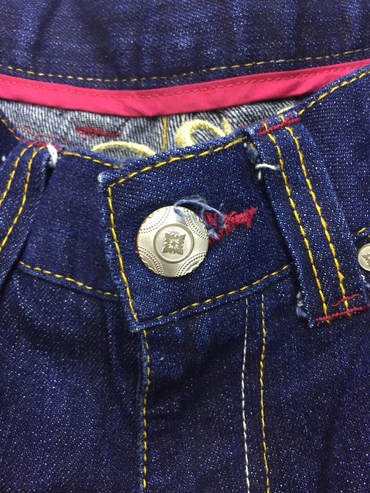 Japanese Brand Japan Sukajan Style Gold Seam Embroidered Pant Size US 32 / EU 48 - 6 Thumbnail