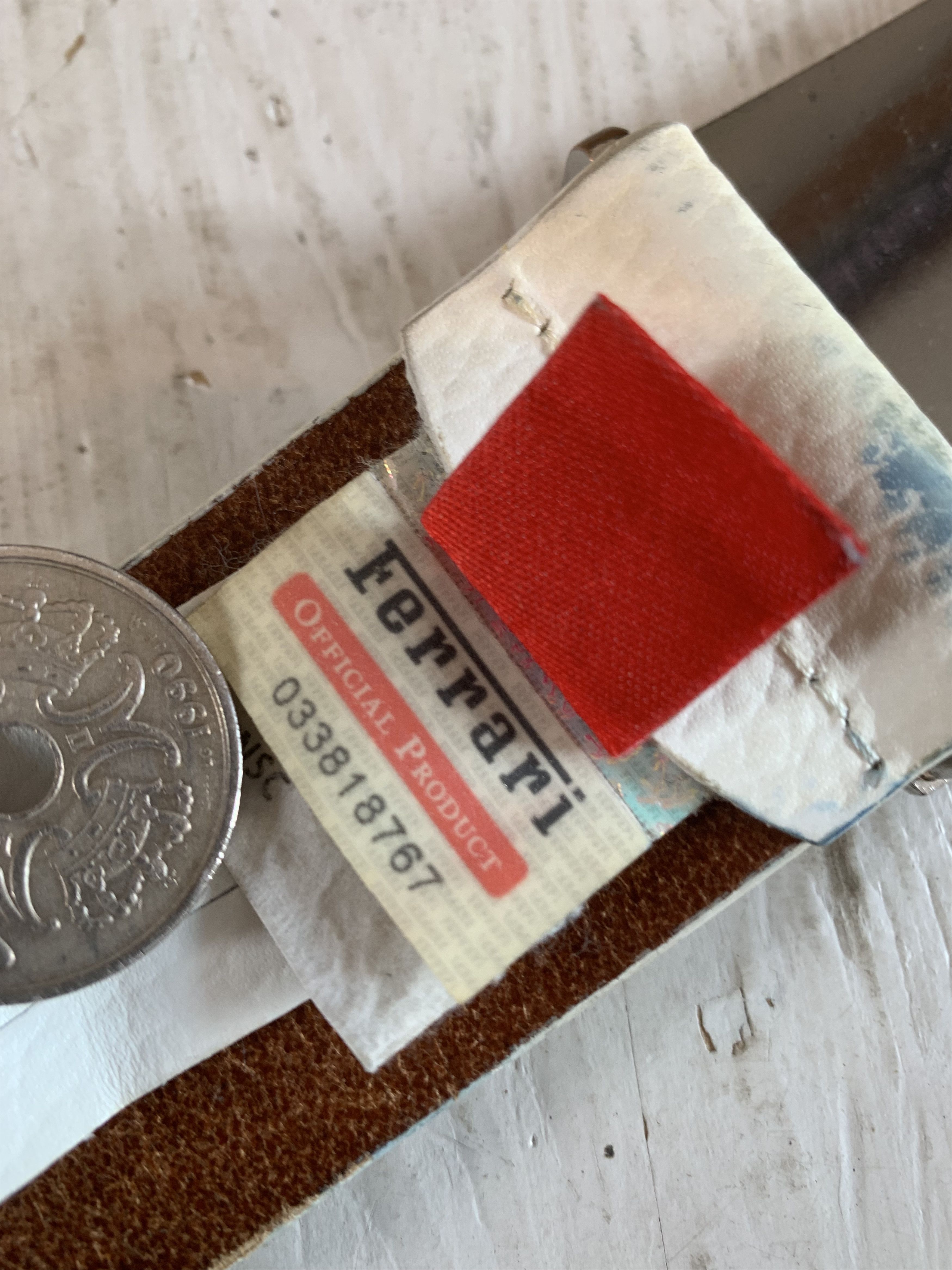 Ferrari × Leather × Vintage 90s Ferrari X Puma Leather Belt Size ONE SIZE - 5 Thumbnail