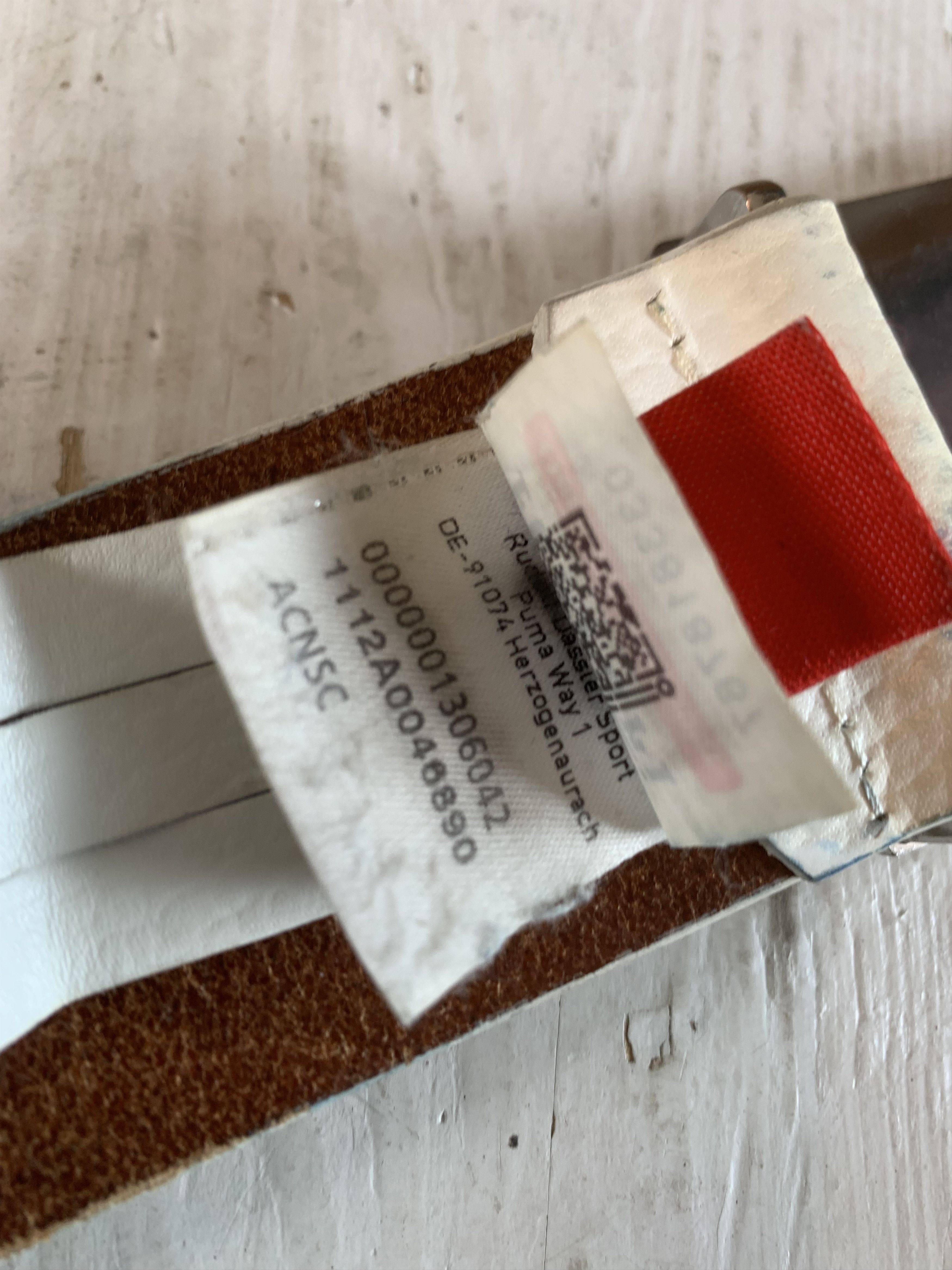 Ferrari × Leather × Vintage 90s Ferrari X Puma Leather Belt Size ONE SIZE - 6 Thumbnail