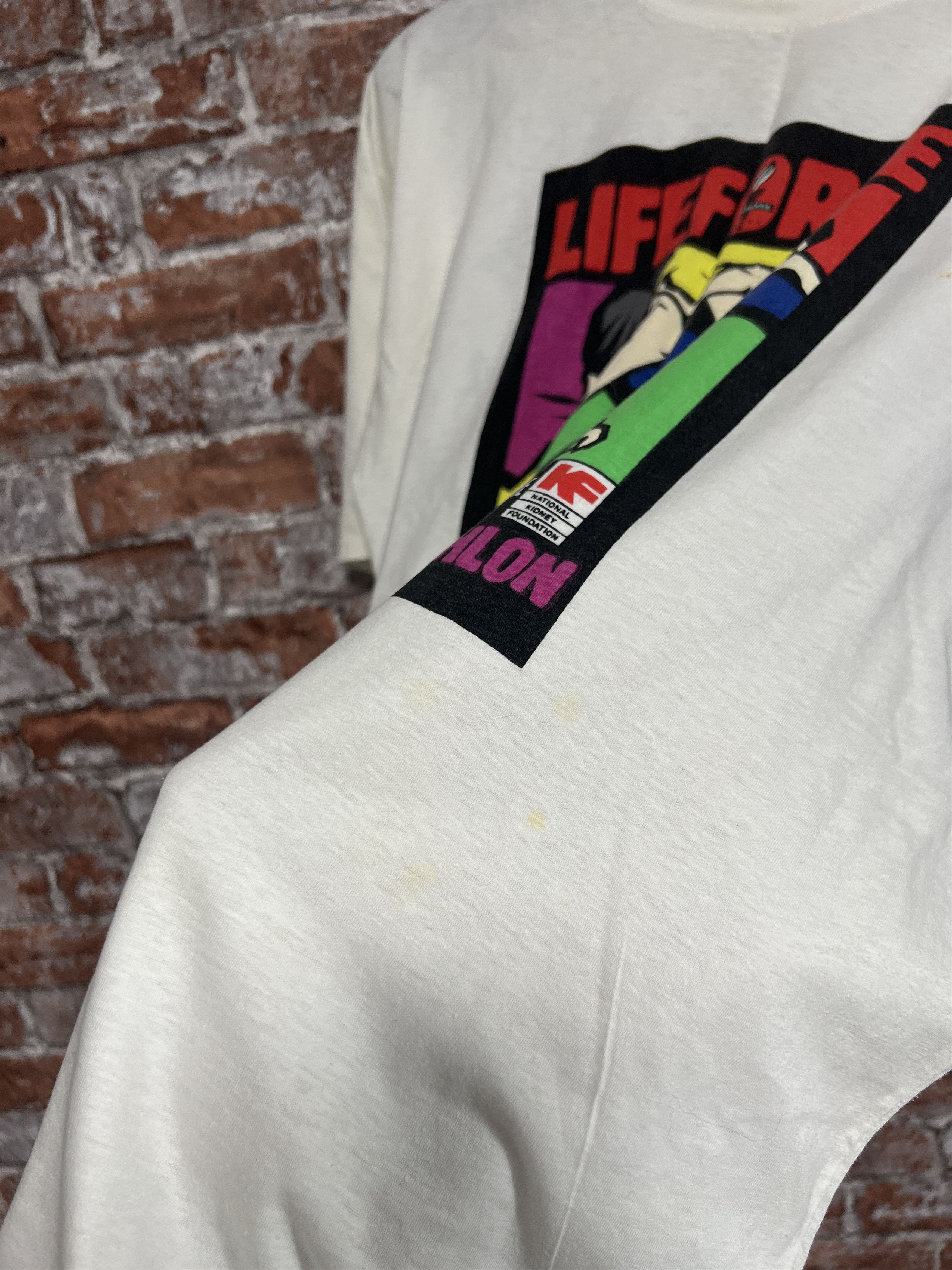 Vintage Vintage 90s Lifeforce Lions Relay Triathlon T-shirt Size US M / EU 48-50 / 2 - 13 Thumbnail