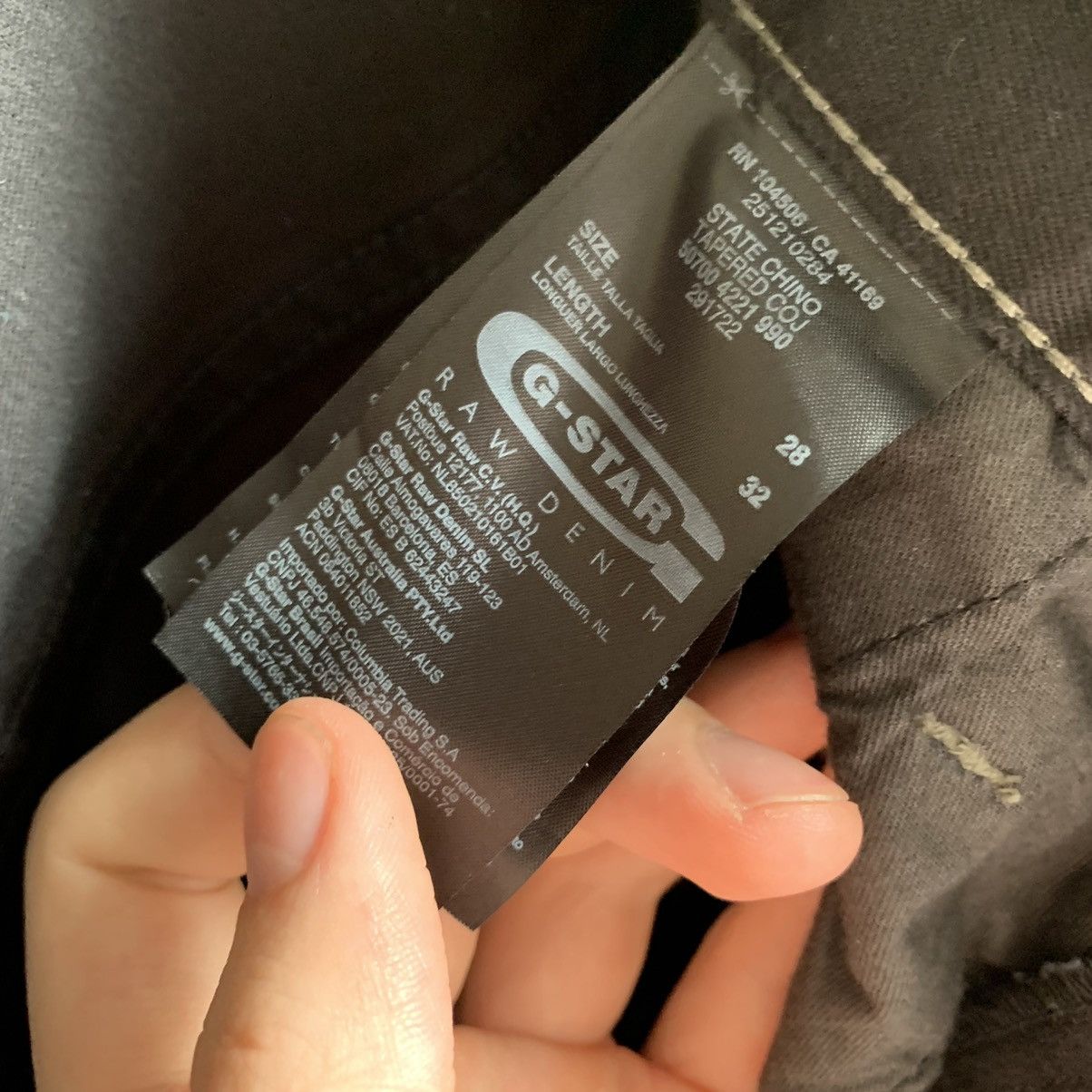 G-Star × Vintage Vintage G-Star Raw Black Casual pants Slim Size US 28 / EU 44 - 6 Thumbnail
