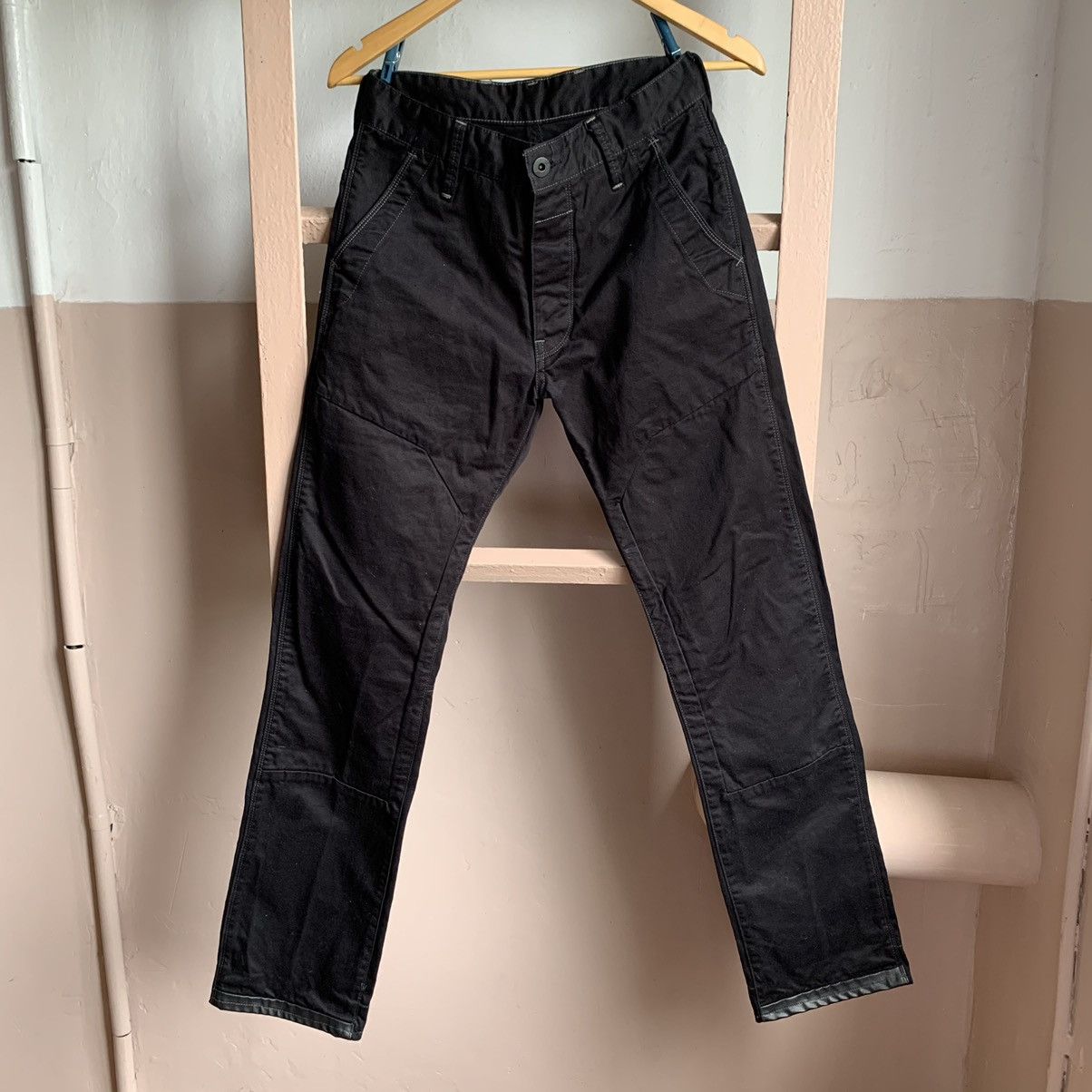 G-Star × Vintage Vintage G-Star Raw Black Casual pants Slim Size US 28 / EU 44 - 10 Thumbnail
