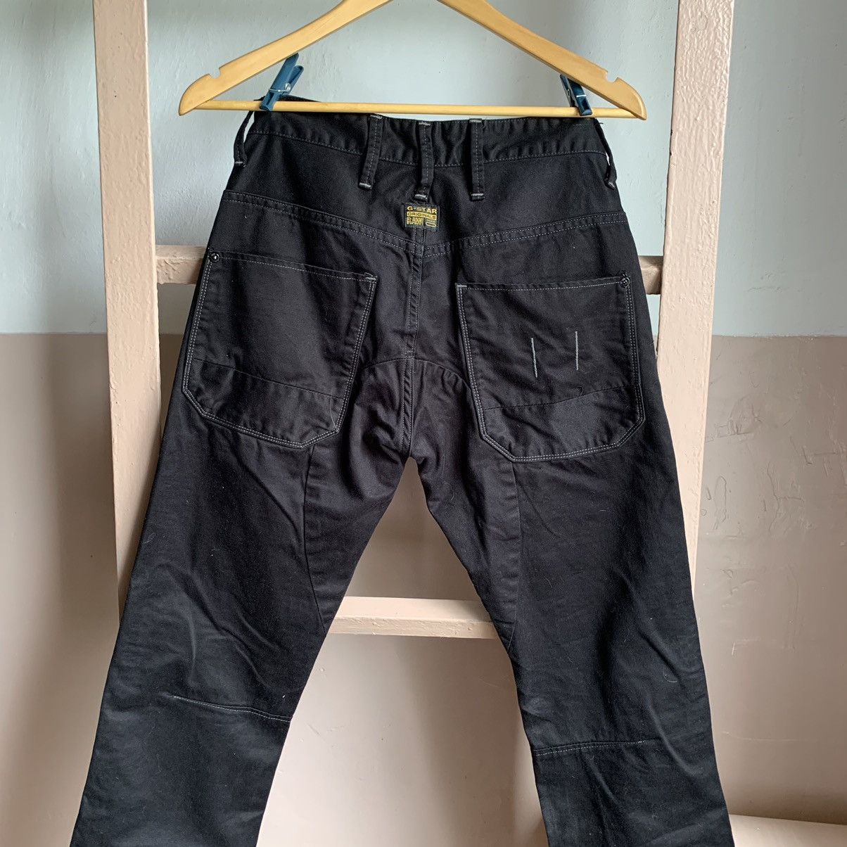 G-Star × Vintage Vintage G-Star Raw Black Casual pants Slim Size US 28 / EU 44 - 9 Thumbnail