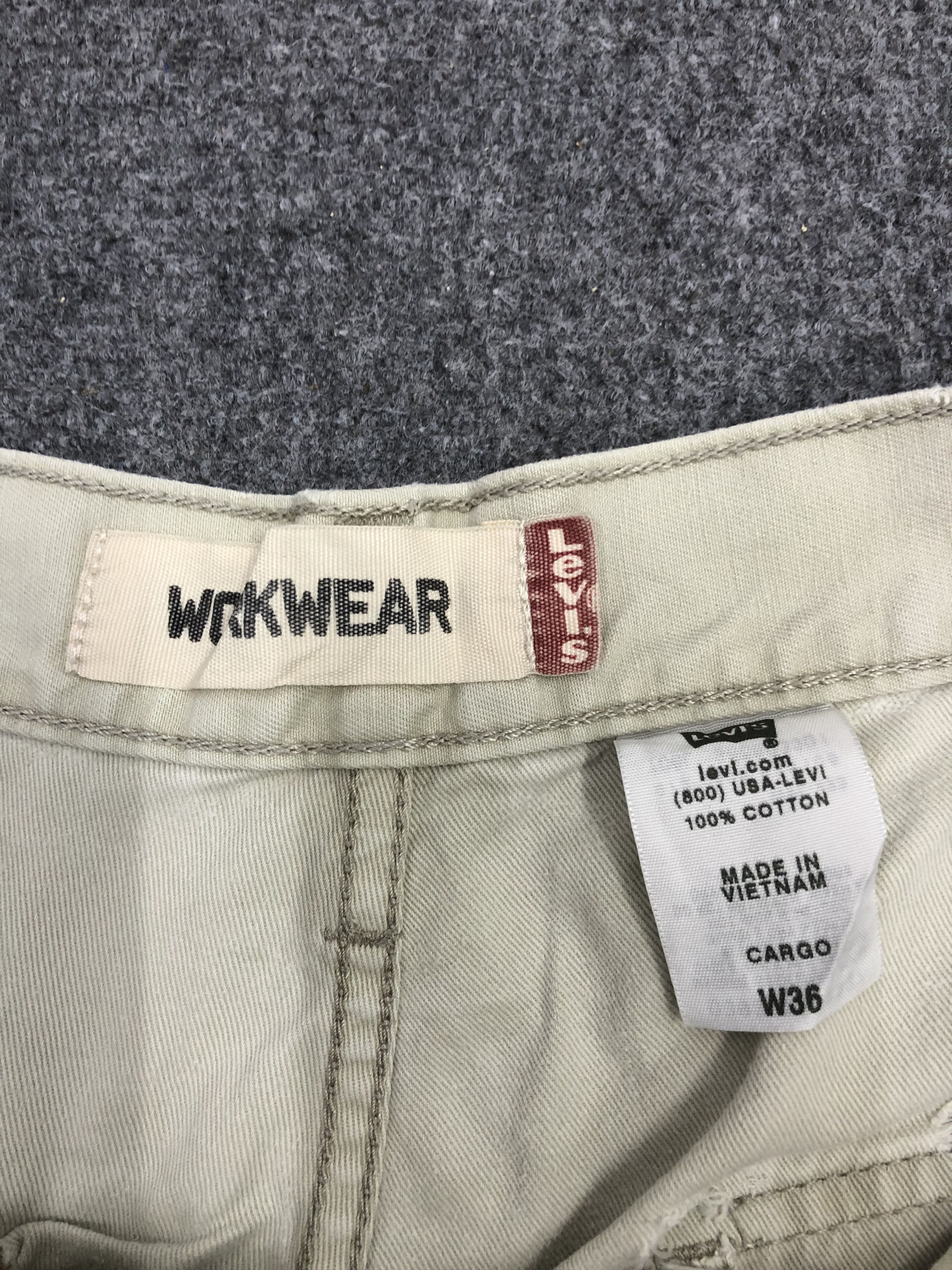 Levi's Vintage Levis Short Cargo Jeans DP1125 Size US 37 - 4 Thumbnail