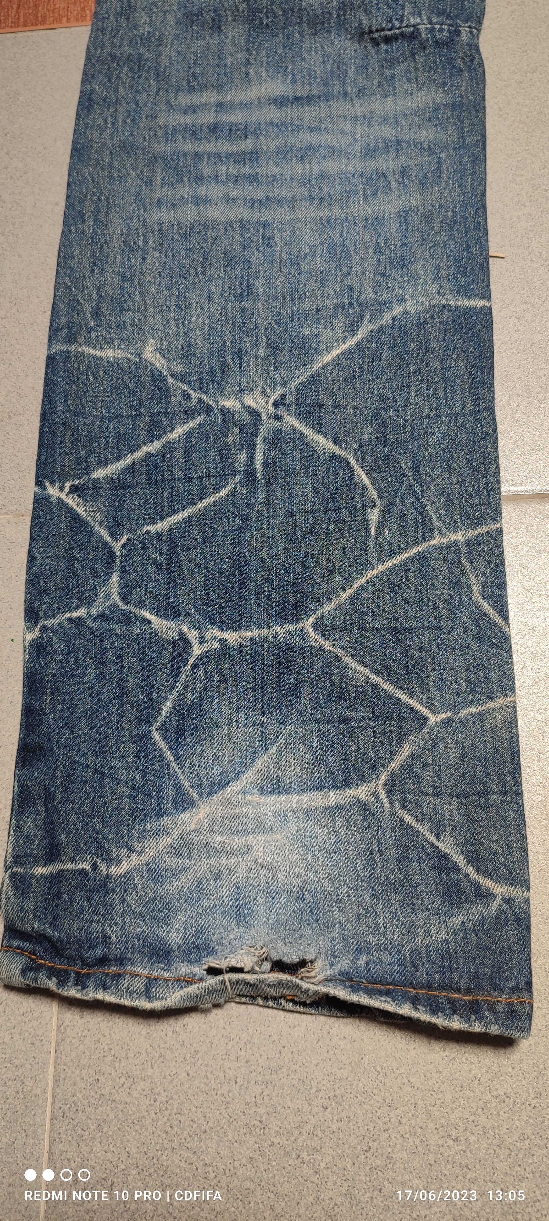 Japanese Brand Multi Pocket Acid Wash Distressed Jeans Size US 30 / EU 46 - 4 Thumbnail