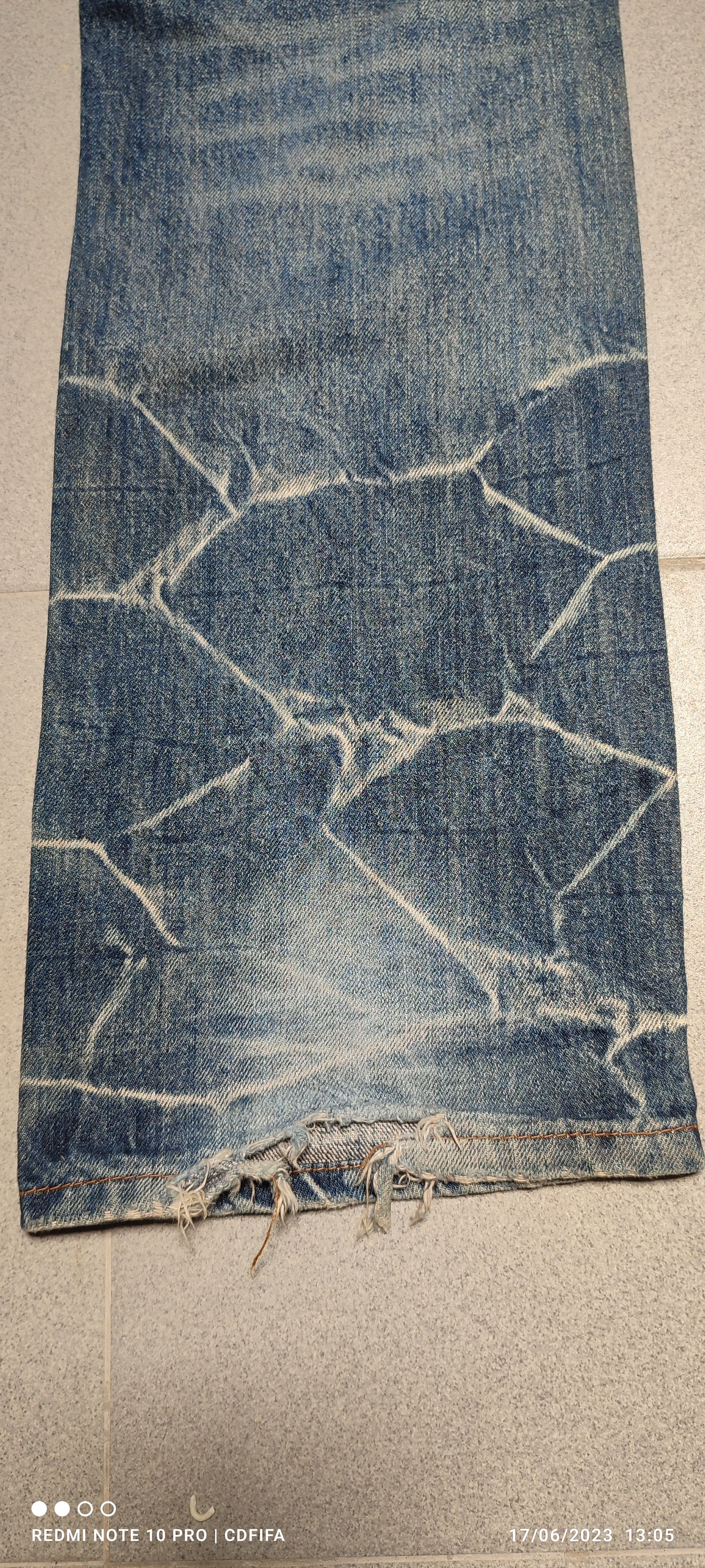 Japanese Brand Multi Pocket Acid Wash Distressed Jeans Size US 30 / EU 46 - 3 Thumbnail