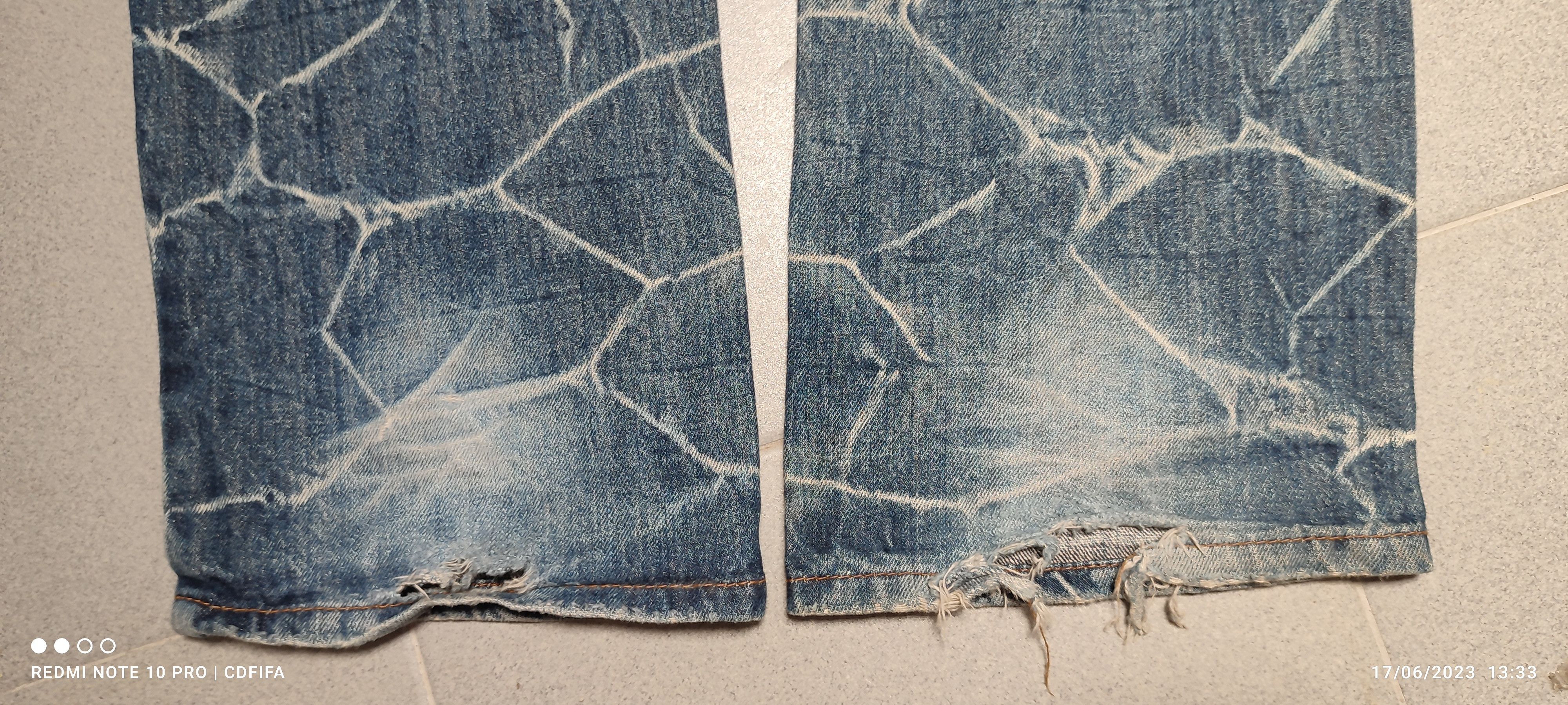 Japanese Brand Multi Pocket Acid Wash Distressed Jeans Size US 30 / EU 46 - 10 Thumbnail