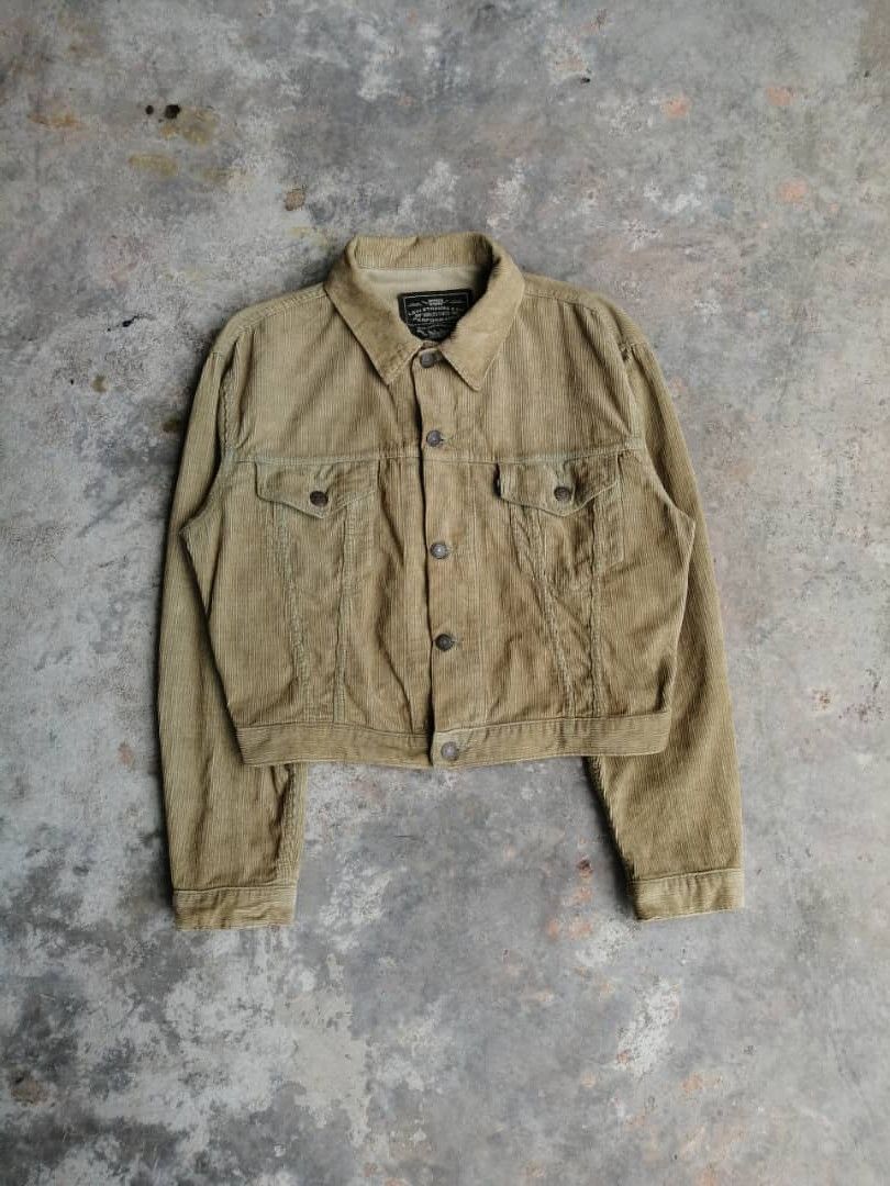 Levi's RARE🔥Vintage Levi’s Black Tag Corduroy Trucker Jacket Size US M / EU 48-50 / 2 - 1 Thumbnail