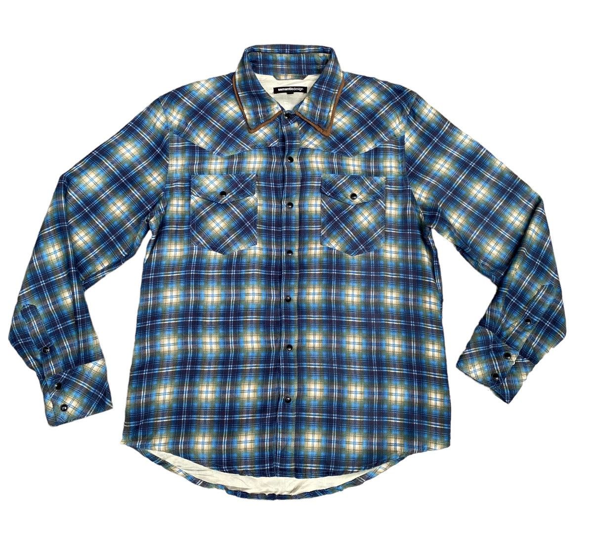 Seditionaries × semanticdesign Rare Vintage Brand Semantic Design Checkered Shirt 1990s Size US M / EU 48-50 / 2 - 1 Thumbnail