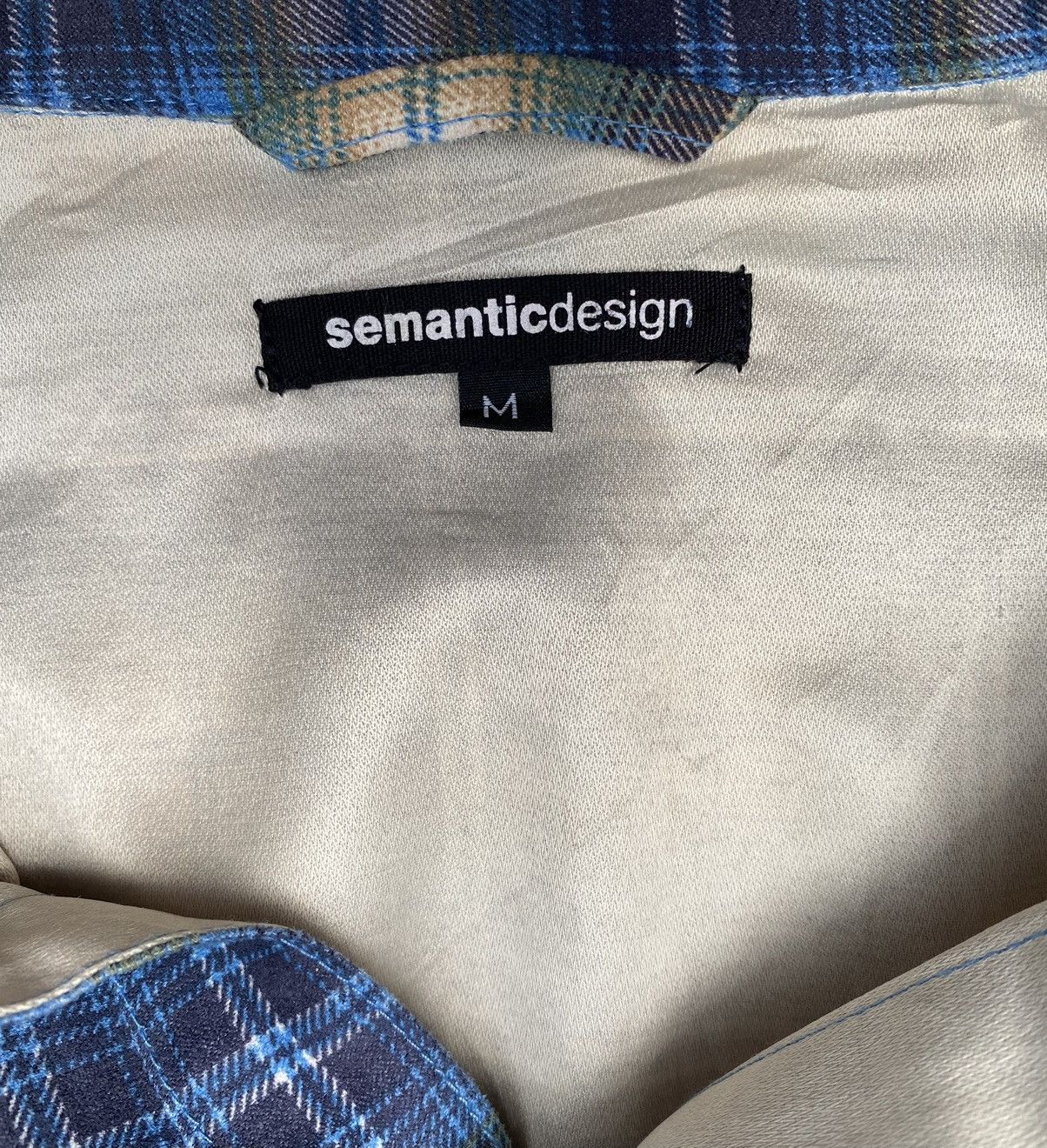 Seditionaries × semanticdesign Rare Vintage Brand Semantic Design Checkered Shirt 1990s Size US M / EU 48-50 / 2 - 6 Thumbnail