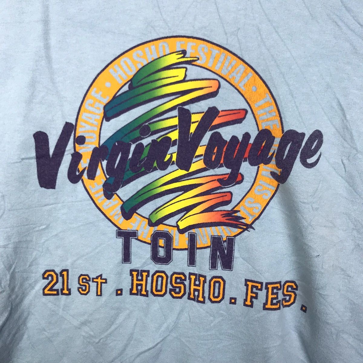 Vtg 80' VIRGIN VOYAGE TOIN Hosho Festival Music Sweatshirt
