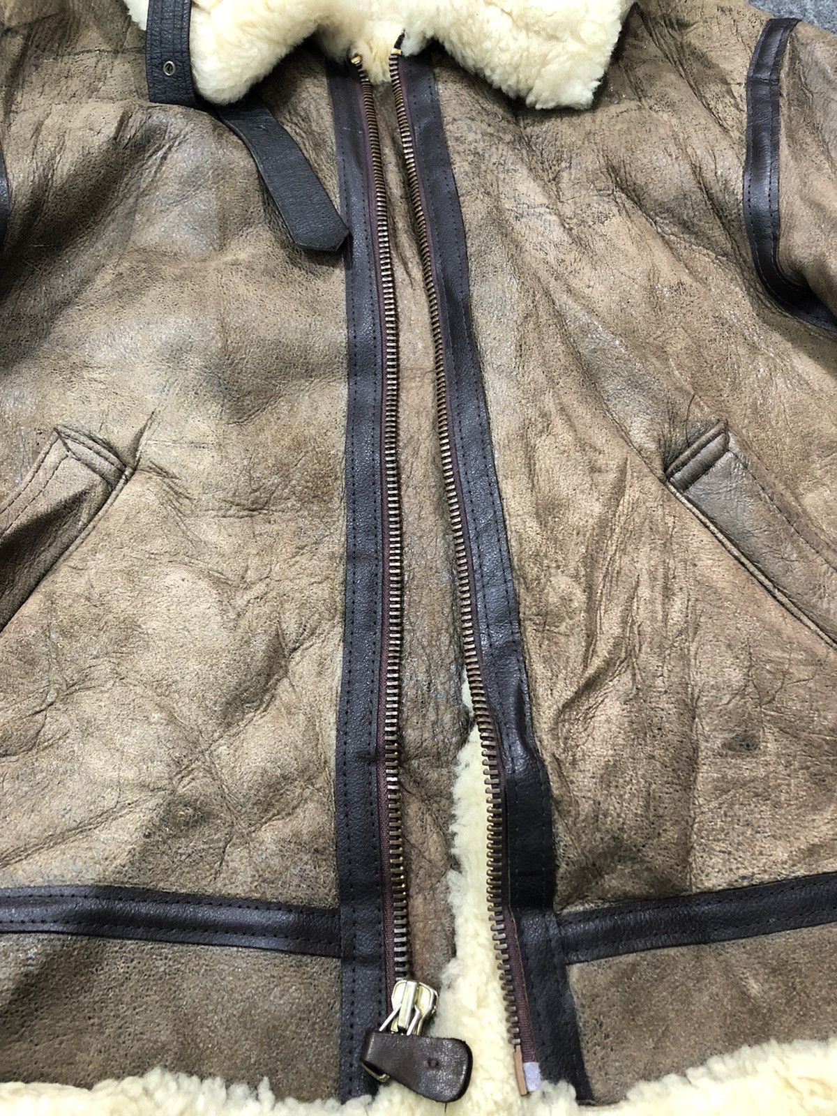 Avirex Avirex Limited B3 Sheepskin Jacket Flight Bomber Leather Size US M / EU 48-50 / 2 - 8 Thumbnail