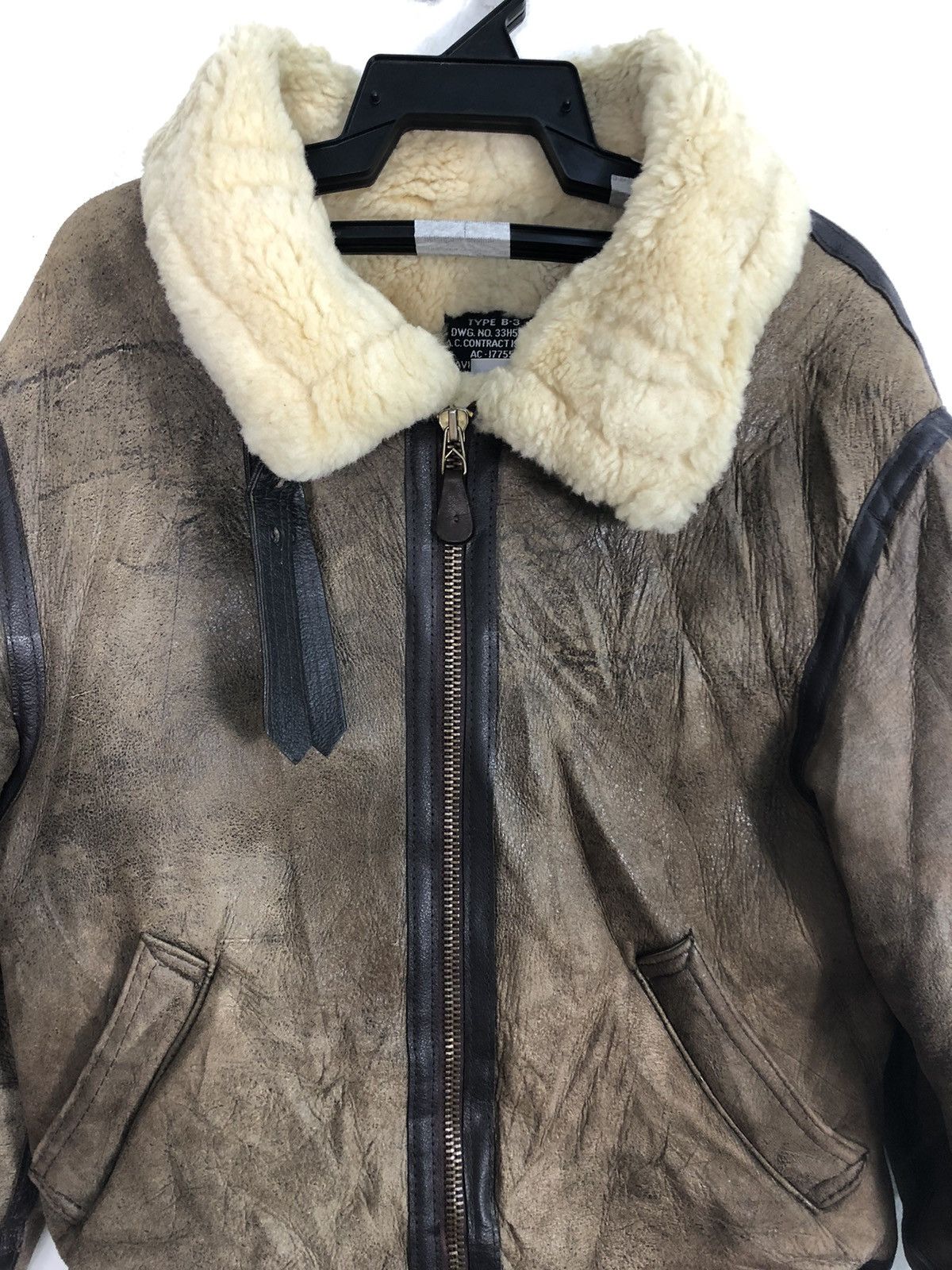 Avirex Avirex Limited B3 Sheepskin Jacket Flight Bomber Leather Size US M / EU 48-50 / 2 - 2 Thumbnail