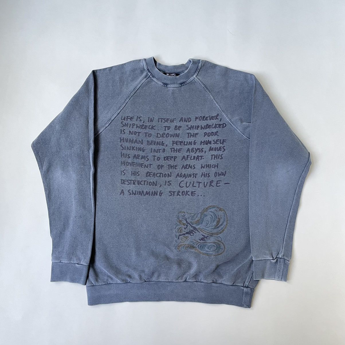 Raf Simons A/W 04 ‘Waves’ Shipwrecked Print Sweatshirt Size US M / EU 48-50 / 2 - 17 Thumbnail