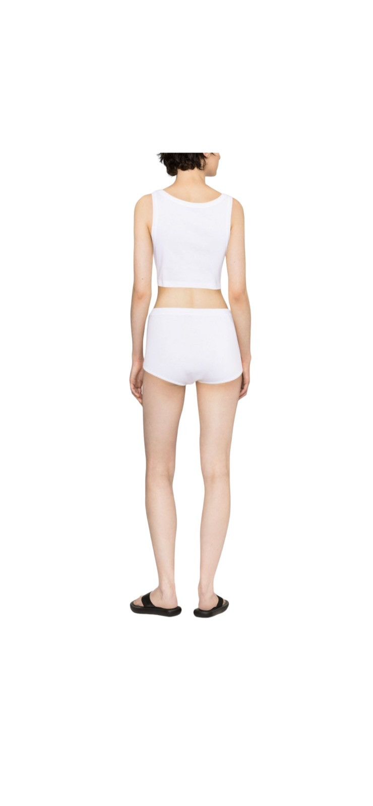 Prada Logo Plaque Cotton Boxer Shorts