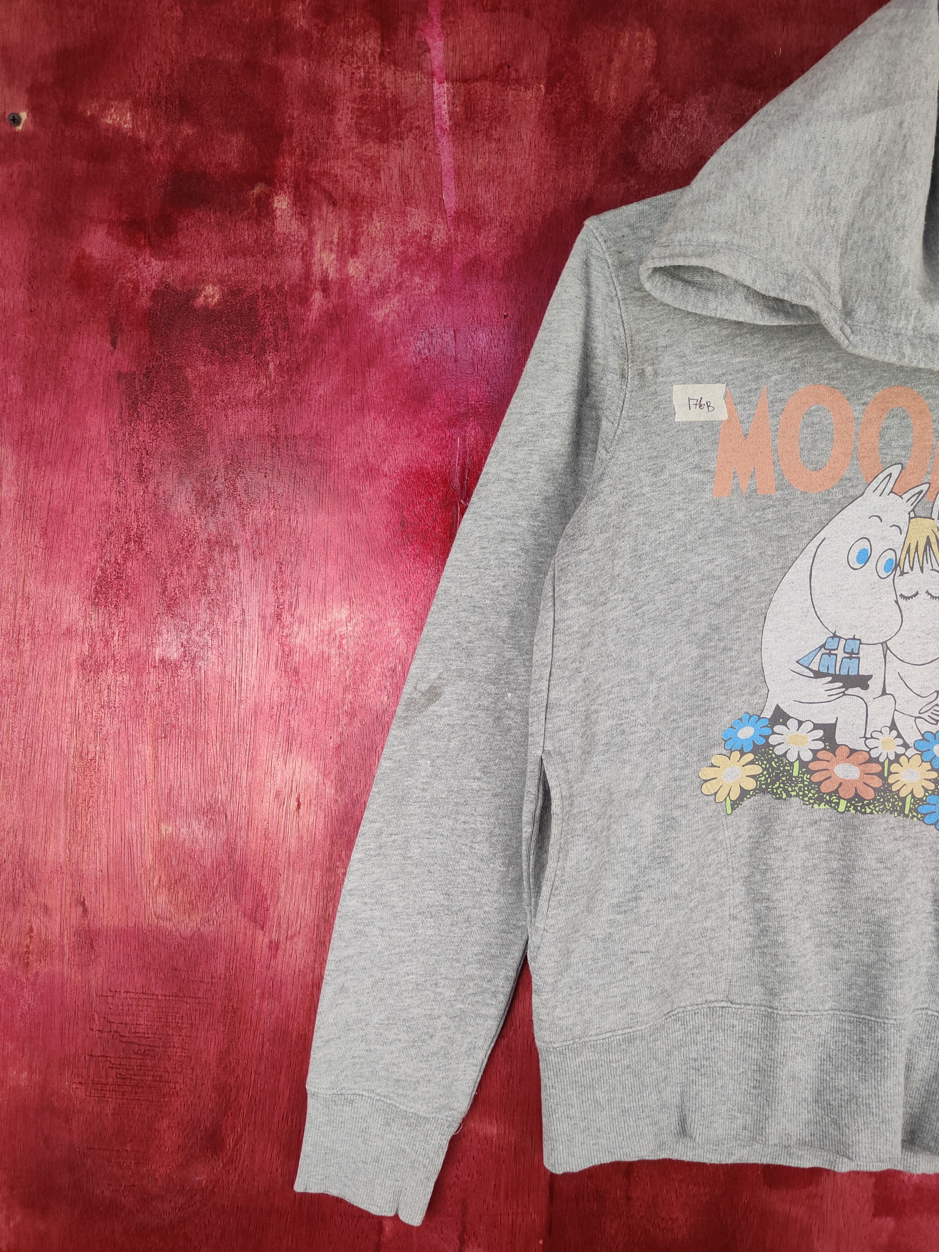 Japanese Brand × Uniqlo Uniqlo Gray (Moomin) Hoodie Sweatshirt #176B Size M / US 6-8 / IT 42-44 - 4 Thumbnail