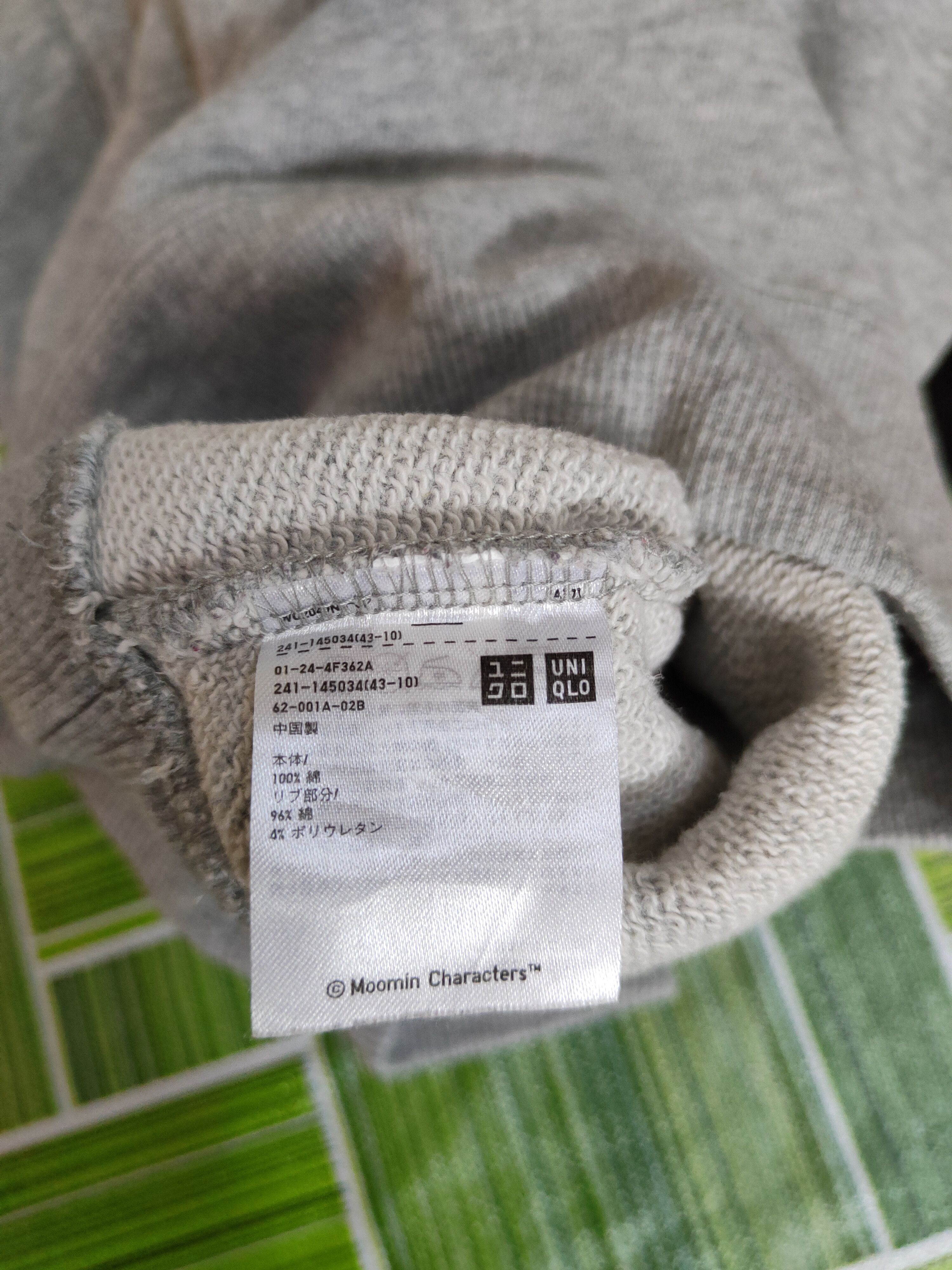Japanese Brand × Uniqlo Uniqlo Gray (Moomin) Hoodie Sweatshirt #176B Size M / US 6-8 / IT 42-44 - 12 Thumbnail