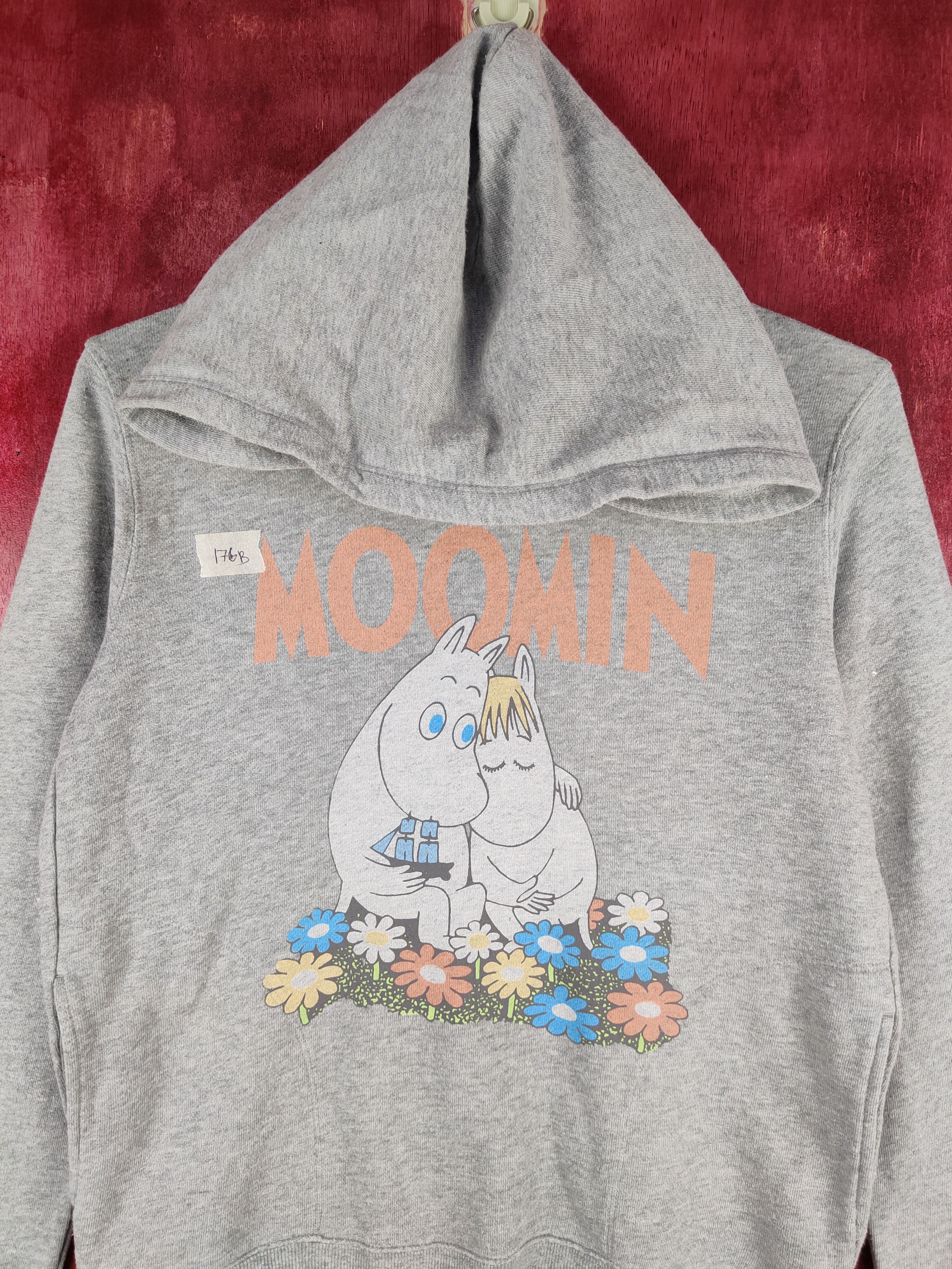 Japanese Brand × Uniqlo Uniqlo Gray (Moomin) Hoodie Sweatshirt #176B Size M / US 6-8 / IT 42-44 - 2 Thumbnail