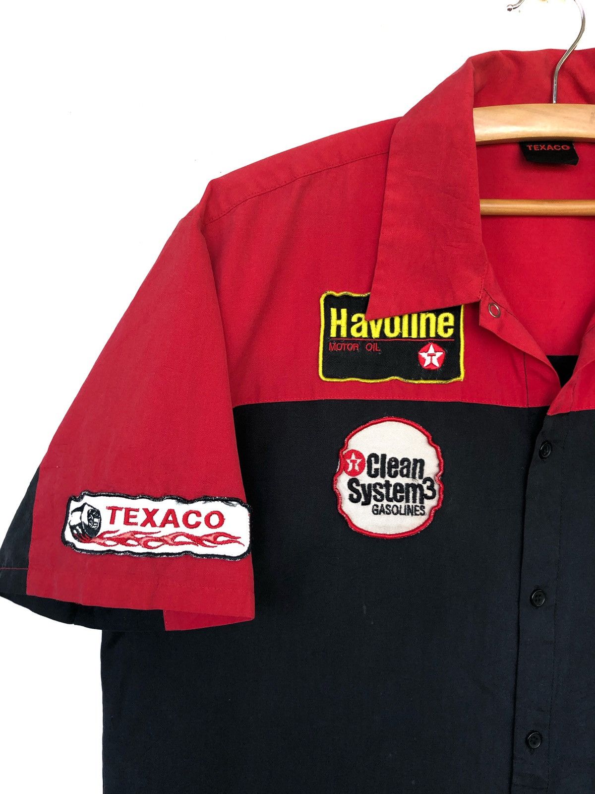 Sports Specialties SICK🔥Vintage Texaco Havoline Two Tones Button Shirt Size US L / EU 52-54 / 3 - 3 Thumbnail