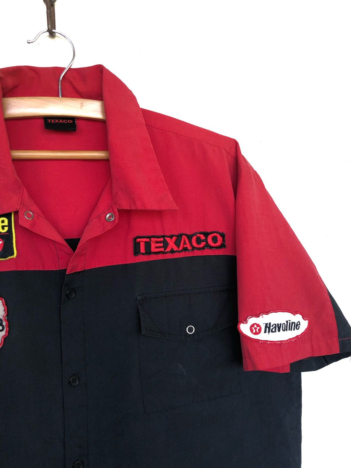 Sports Specialties SICK🔥Vintage Texaco Havoline Two Tones Button Shirt Size US L / EU 52-54 / 3 - 4 Thumbnail