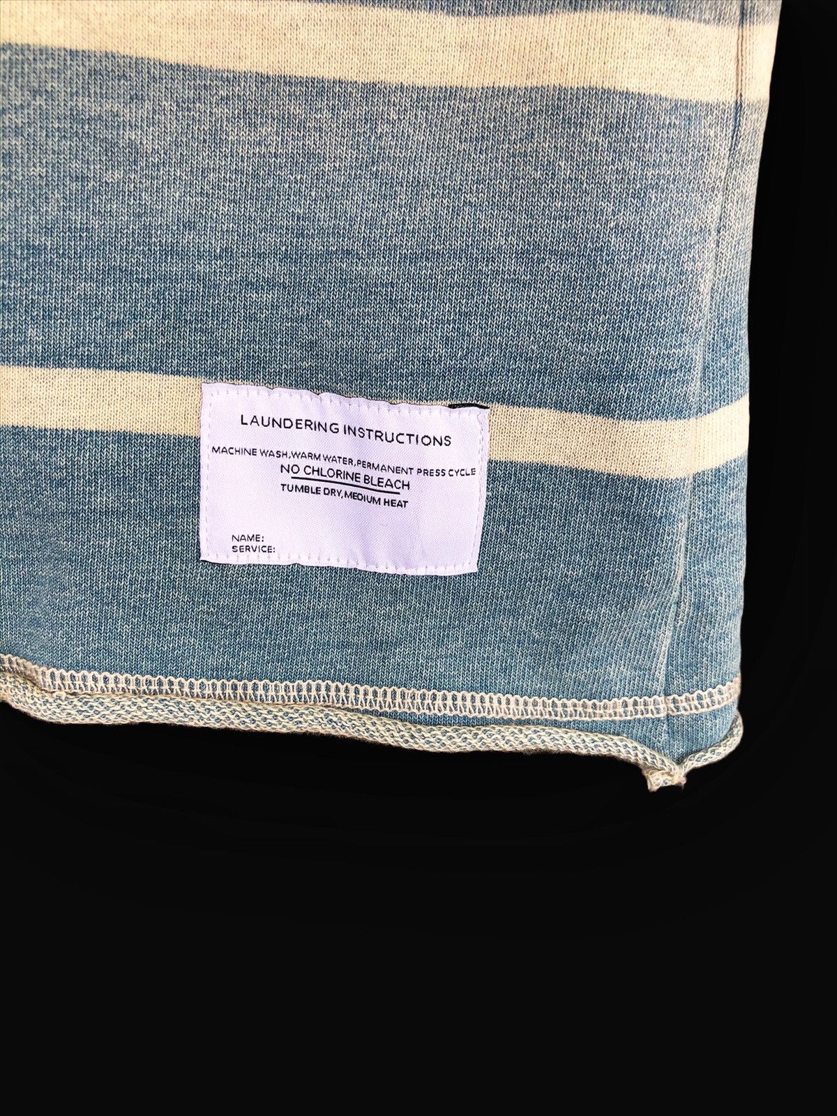 Indigo 🇯🇵 Patina Indigo Faded Striped Raglan Shirt Size US S / EU 44-46 / 1 - 4 Thumbnail