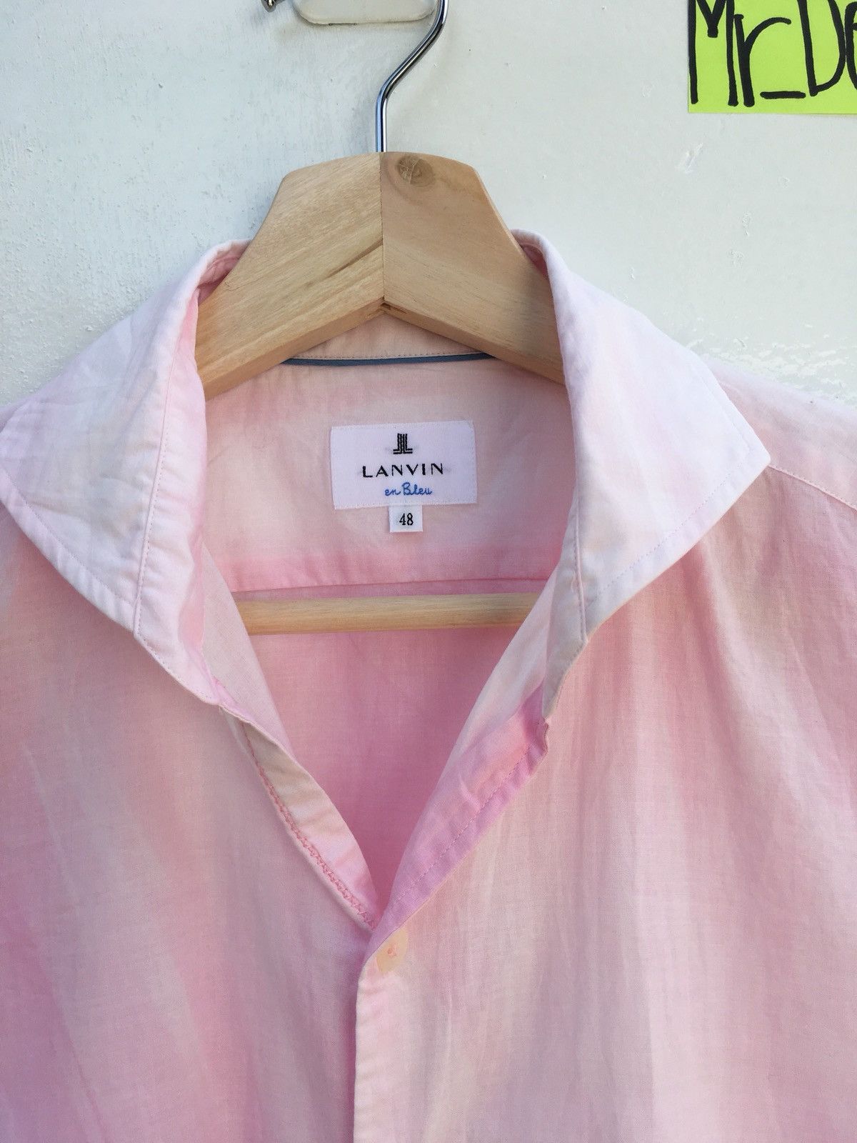 Lanvin Lanvin en blue Dyed Colored Shirt Size US M / EU 48-50 / 2 - 4 Thumbnail