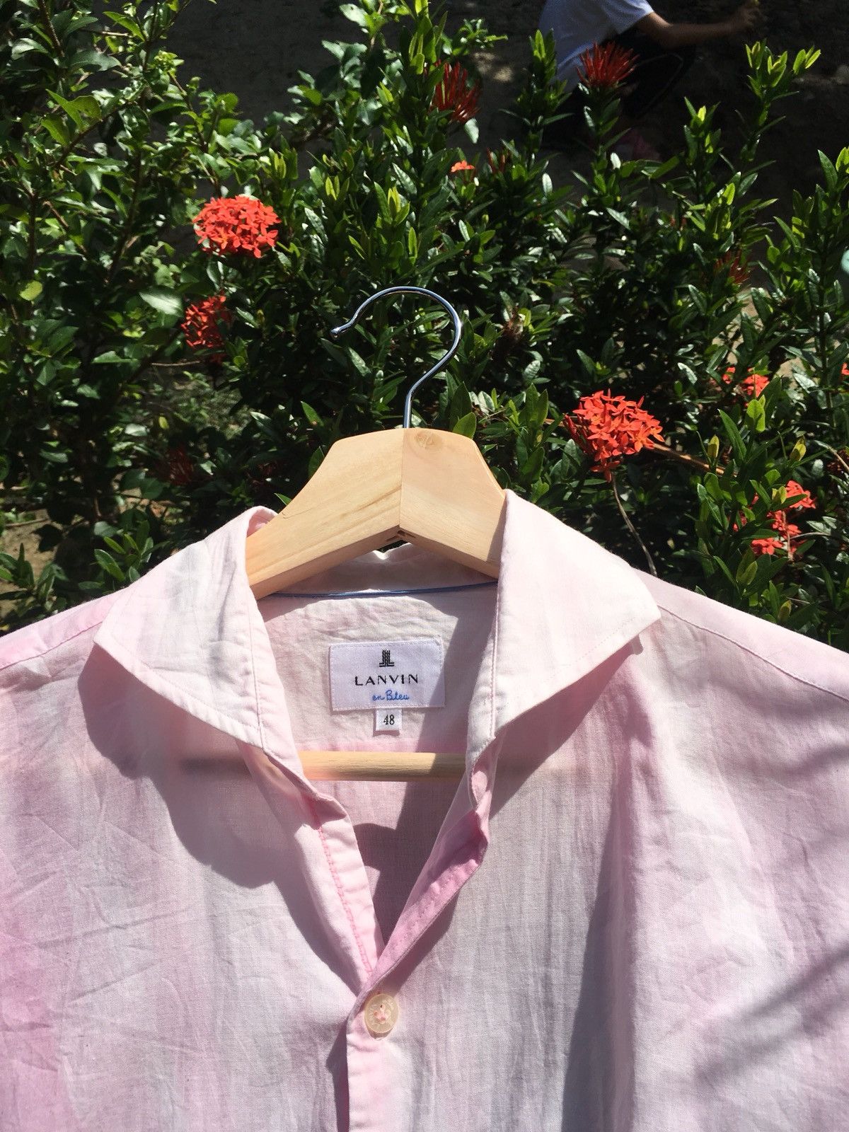 Lanvin Lanvin en blue Dyed Colored Shirt Size US M / EU 48-50 / 2 - 12 Thumbnail
