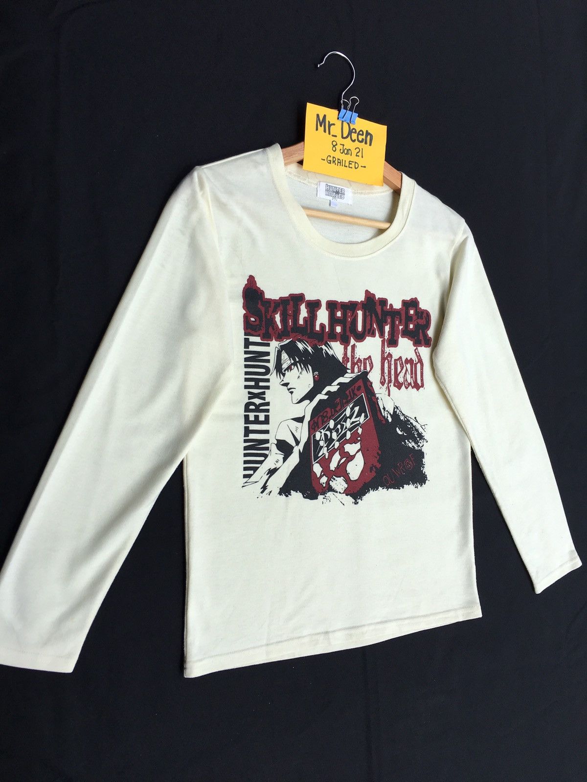 Anime Hunter x Hunter Black Pro Skill Hunter Long Sleeve Tshirt Size US S / EU 44-46 / 1 - 2 Thumbnail