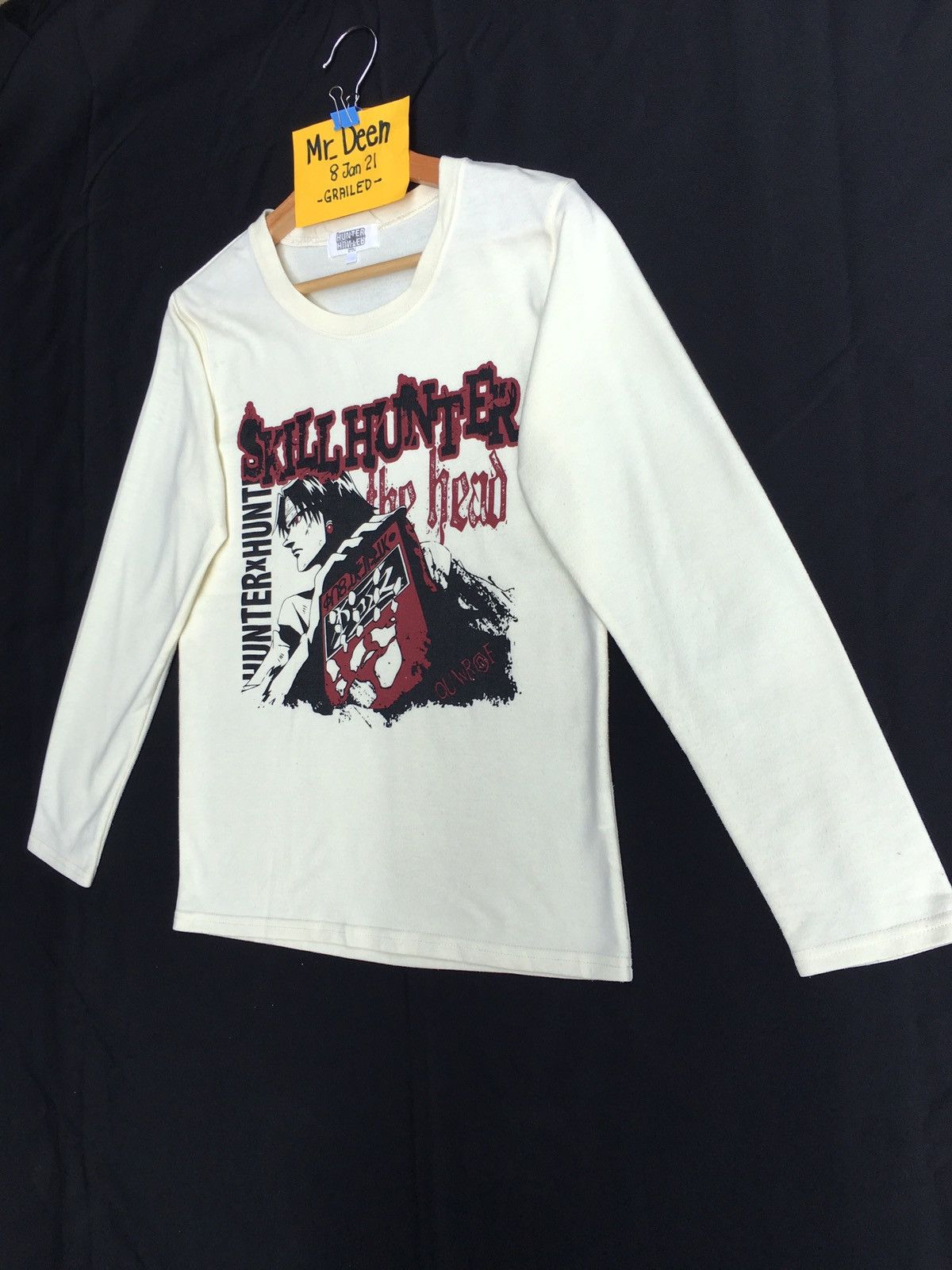 Anime Hunter x Hunter Black Pro Skill Hunter Long Sleeve Tshirt Size US S / EU 44-46 / 1 - 3 Thumbnail