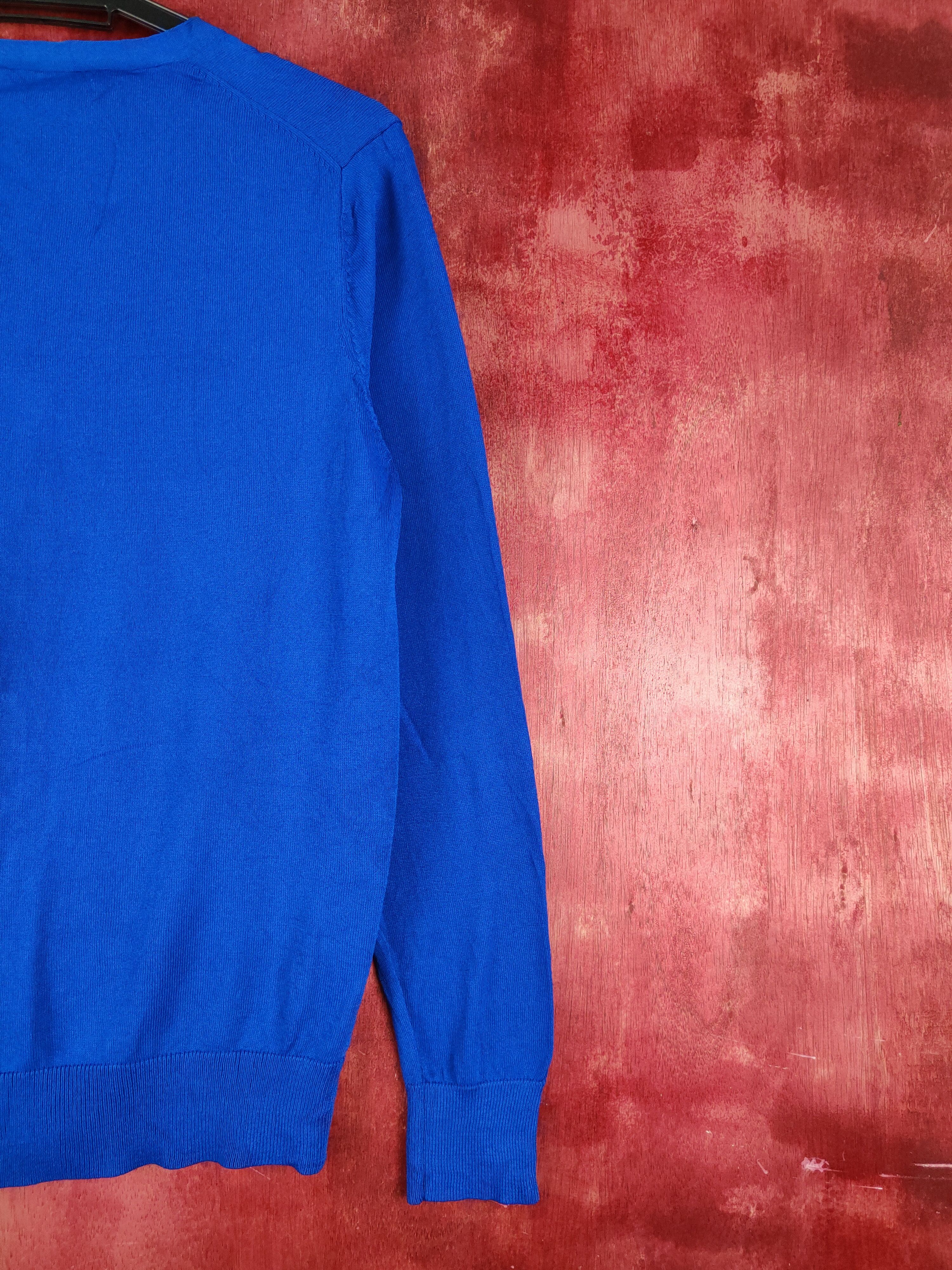 Homespun Knitwear × Japanese Brand Givors Blue Cardigan plain knitwear #S928 Size M / US 6-8 / IT 42-44 - 9 Thumbnail