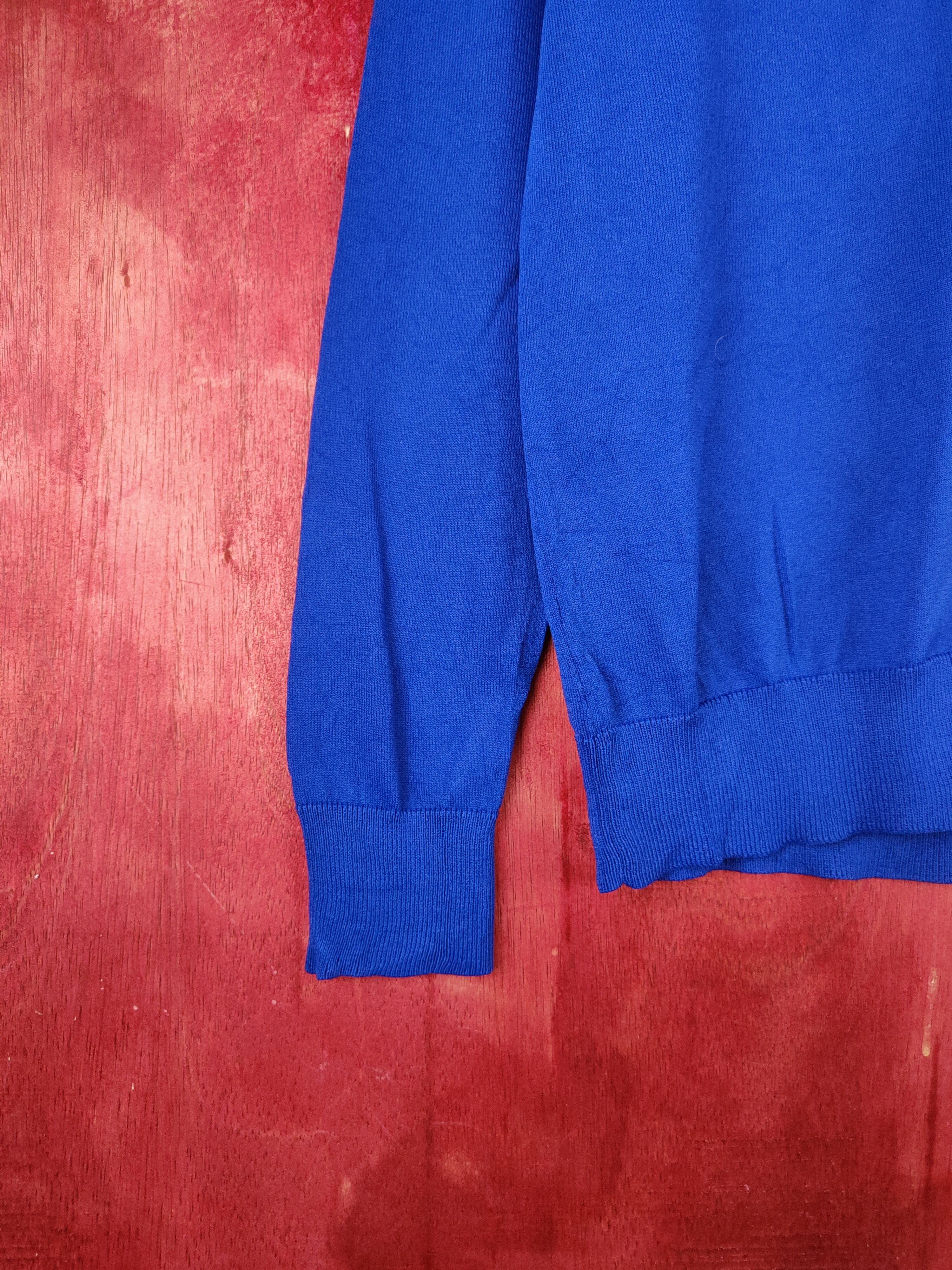 Homespun Knitwear × Japanese Brand Givors Blue Cardigan plain knitwear #S928 Size M / US 6-8 / IT 42-44 - 4 Thumbnail