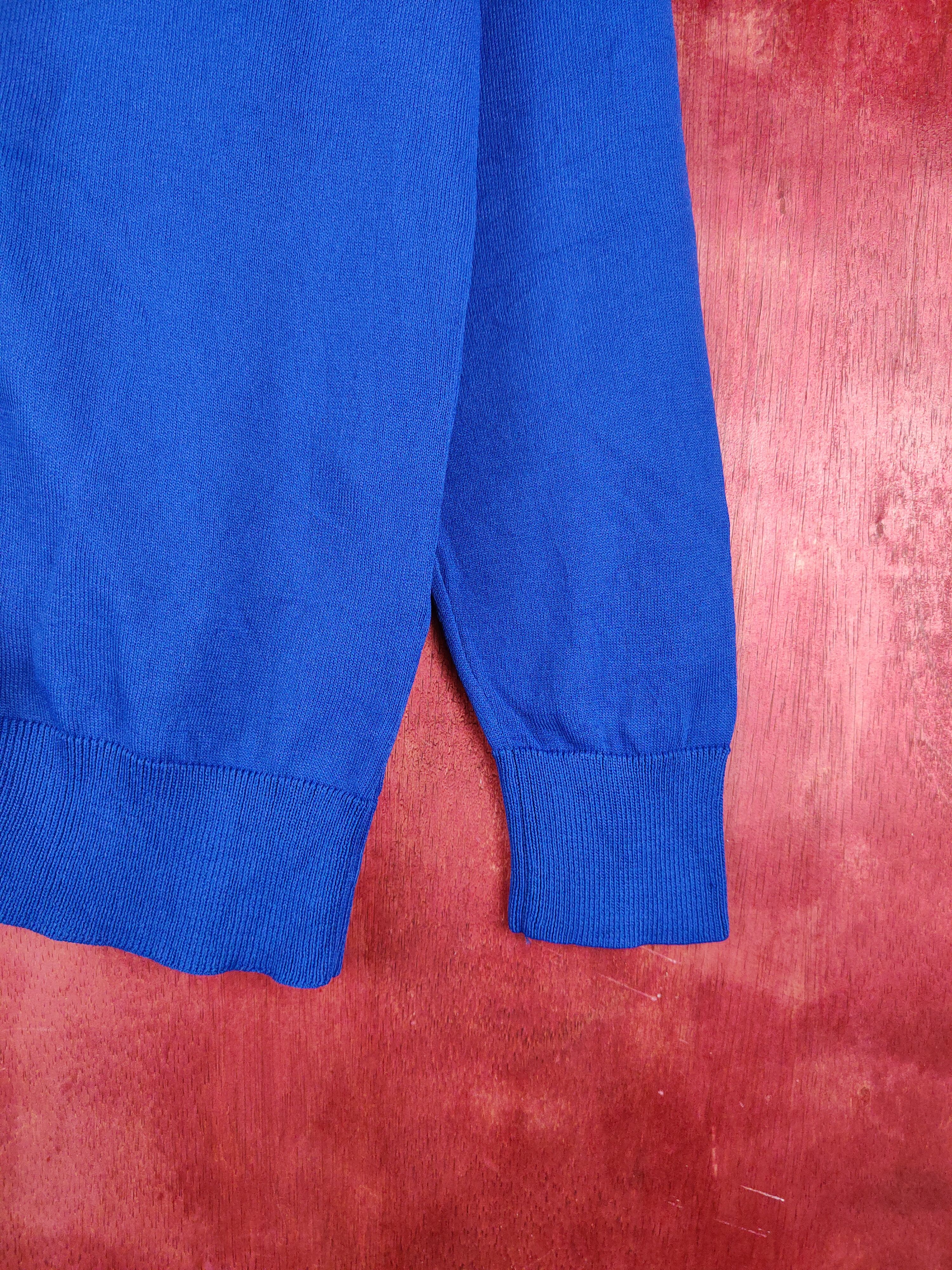 Homespun Knitwear × Japanese Brand Givors Blue Cardigan plain knitwear #S928 Size M / US 6-8 / IT 42-44 - 6 Thumbnail
