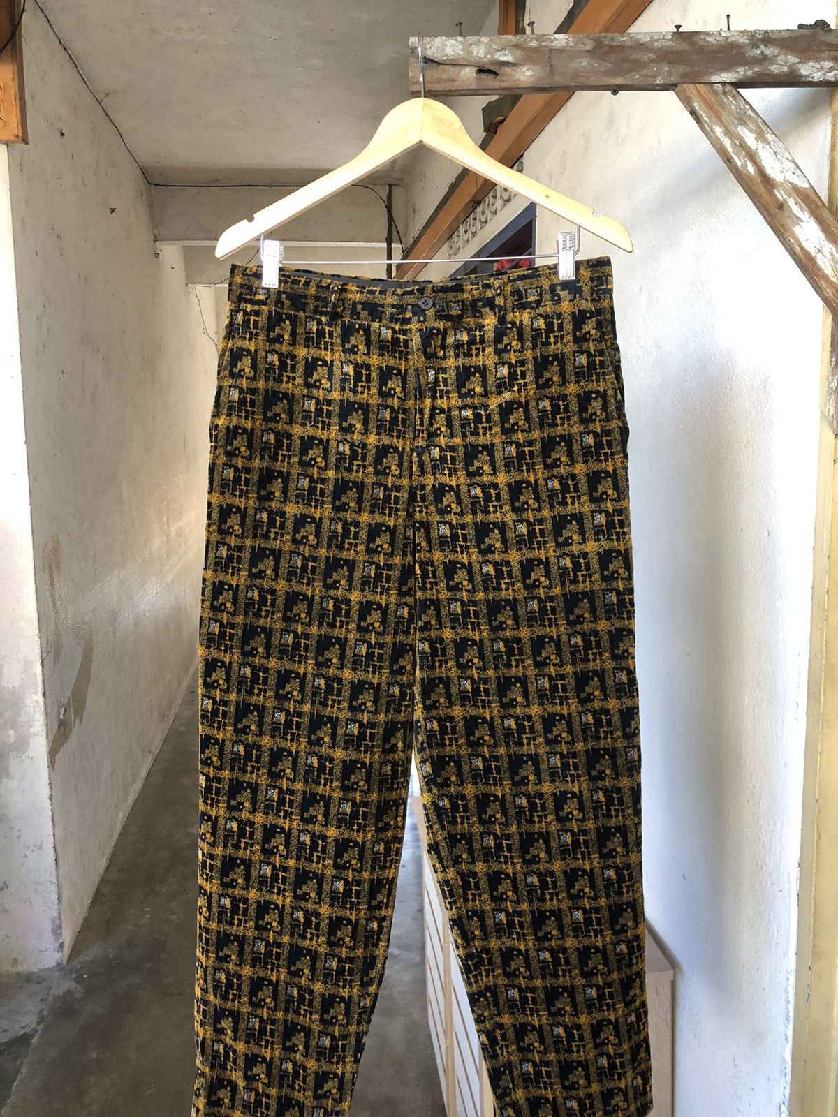 Comme des Garcons Homme Plus Comme des Garcons Homme Plus Velvet Houndstooth Trouser Pant Size US 32 / EU 48 - 3 Thumbnail