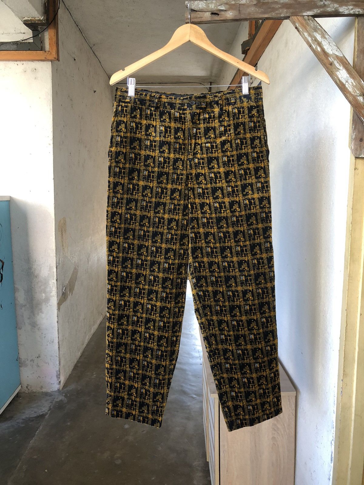 Comme des Garcons Homme Plus Comme des Garcons Homme Plus Velvet Houndstooth Trouser Pant Size US 32 / EU 48 - 1 Thumbnail