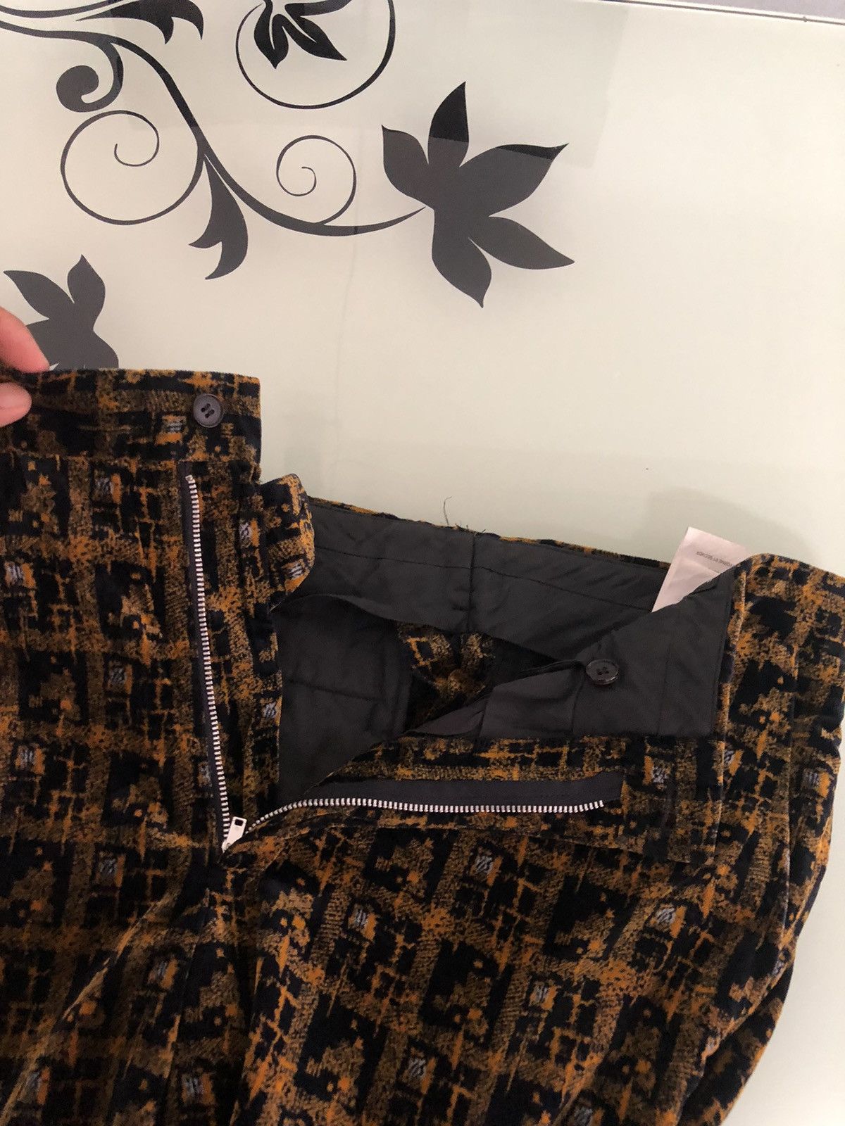 Comme des Garcons Homme Plus Comme des Garcons Homme Plus Velvet Houndstooth Trouser Pant Size US 32 / EU 48 - 14 Thumbnail