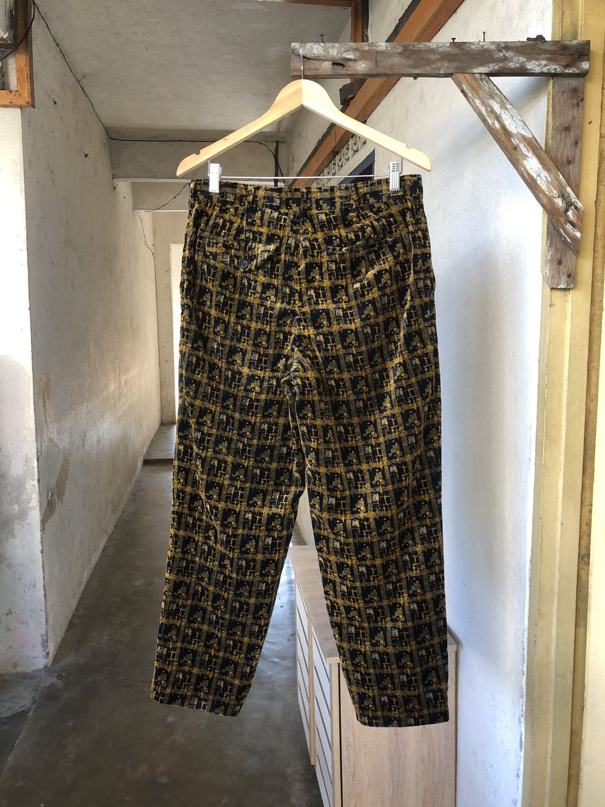 Comme des Garcons Homme Plus Comme des Garcons Homme Plus Velvet Houndstooth Trouser Pant Size US 32 / EU 48 - 2 Thumbnail