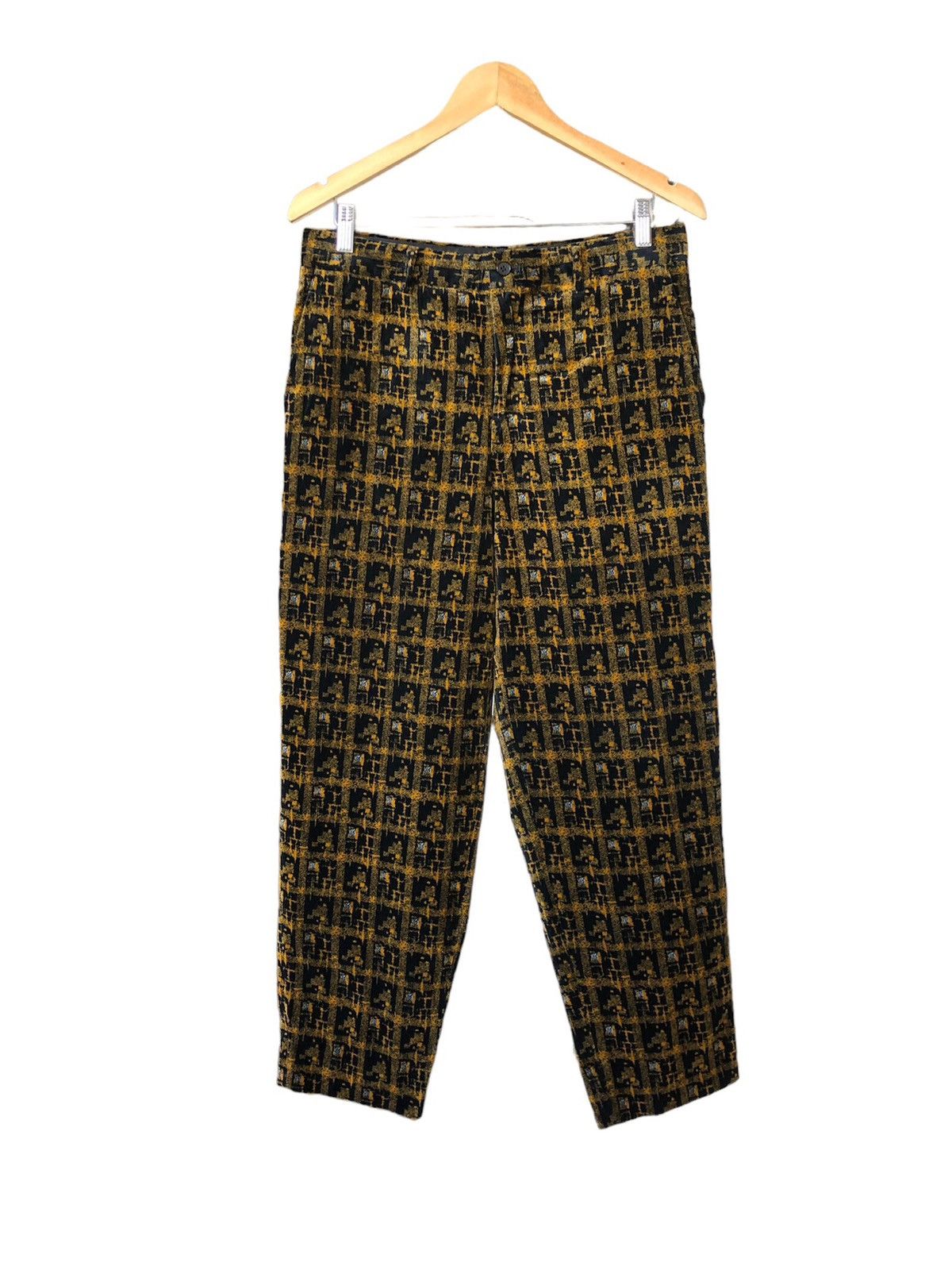 Comme des Garcons Homme Plus Comme des Garcons Homme Plus Velvet Houndstooth Trouser Pant Size US 32 / EU 48 - 24 Thumbnail
