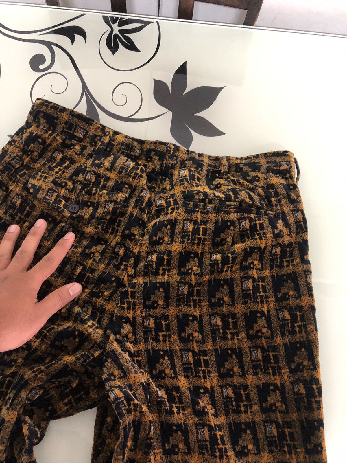 Comme des Garcons Homme Plus Comme des Garcons Homme Plus Velvet Houndstooth Trouser Pant Size US 32 / EU 48 - 16 Thumbnail