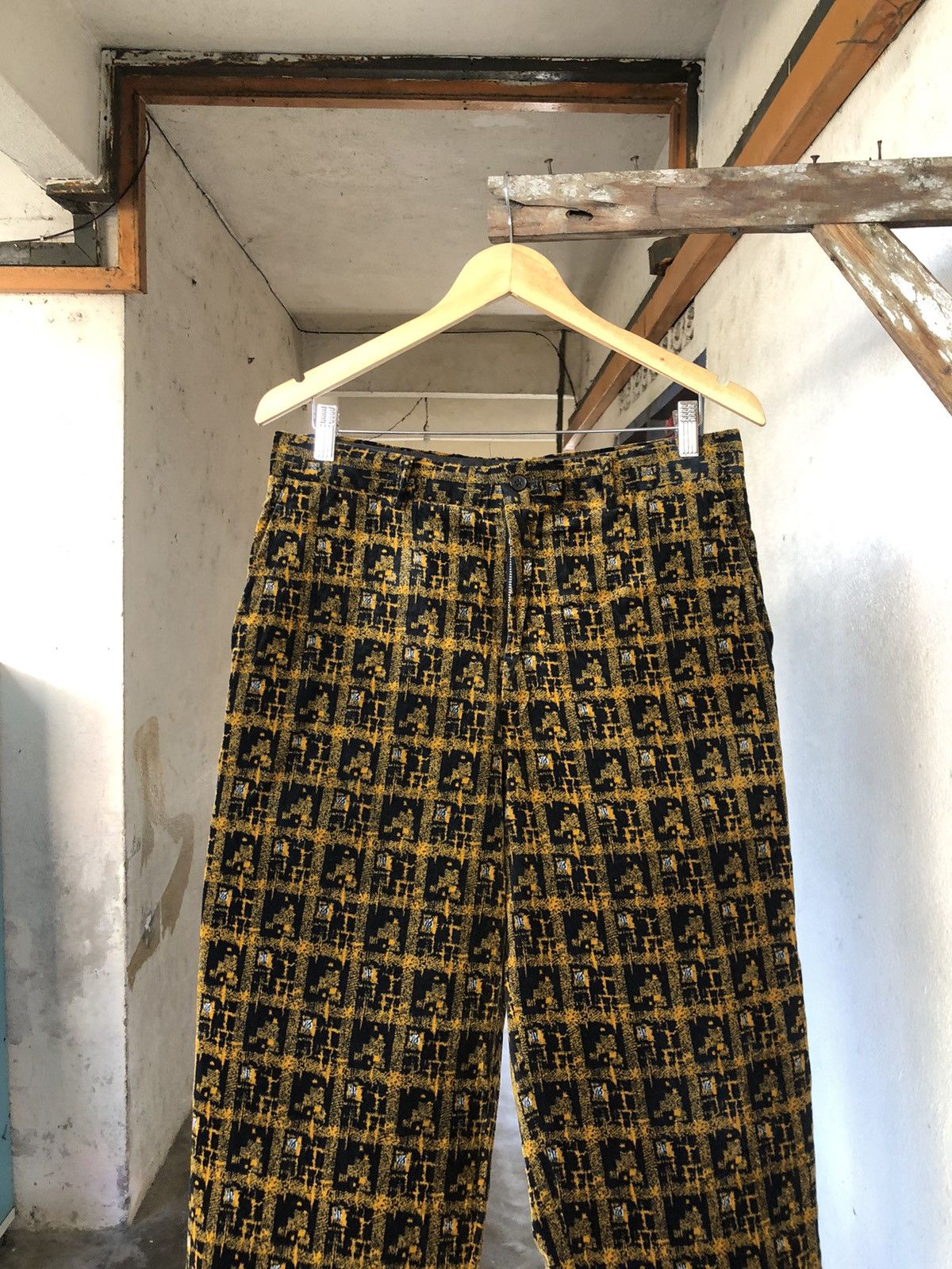 Comme des Garcons Homme Plus Comme des Garcons Homme Plus Velvet Houndstooth Trouser Pant Size US 32 / EU 48 - 7 Thumbnail