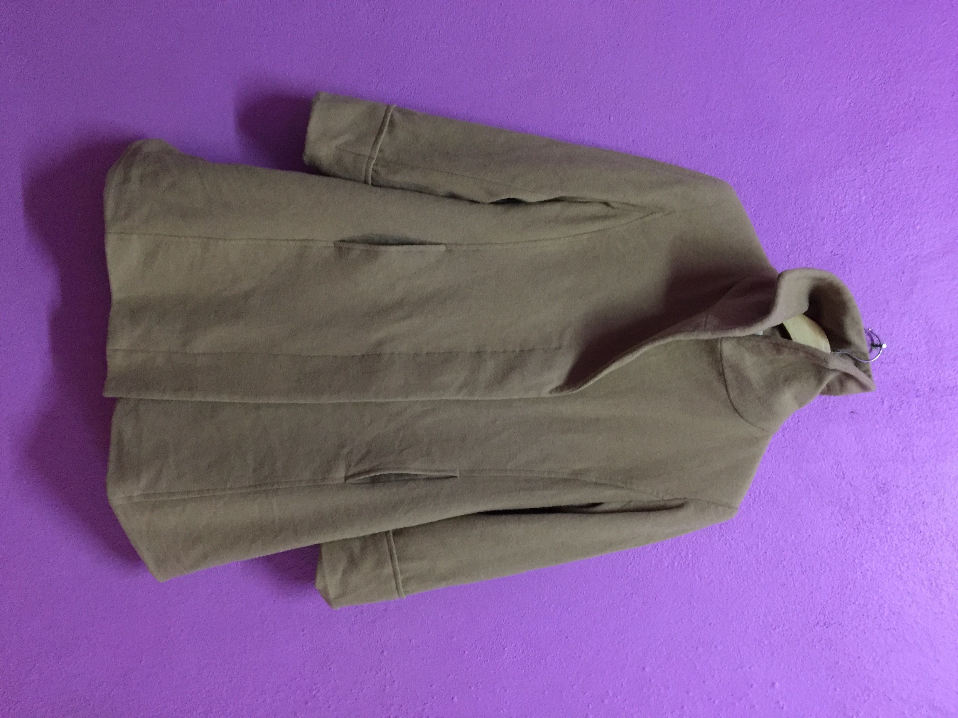 image of Designer Atsuro Tayama Wool Long Jackets Size L in Chocolate, Men's