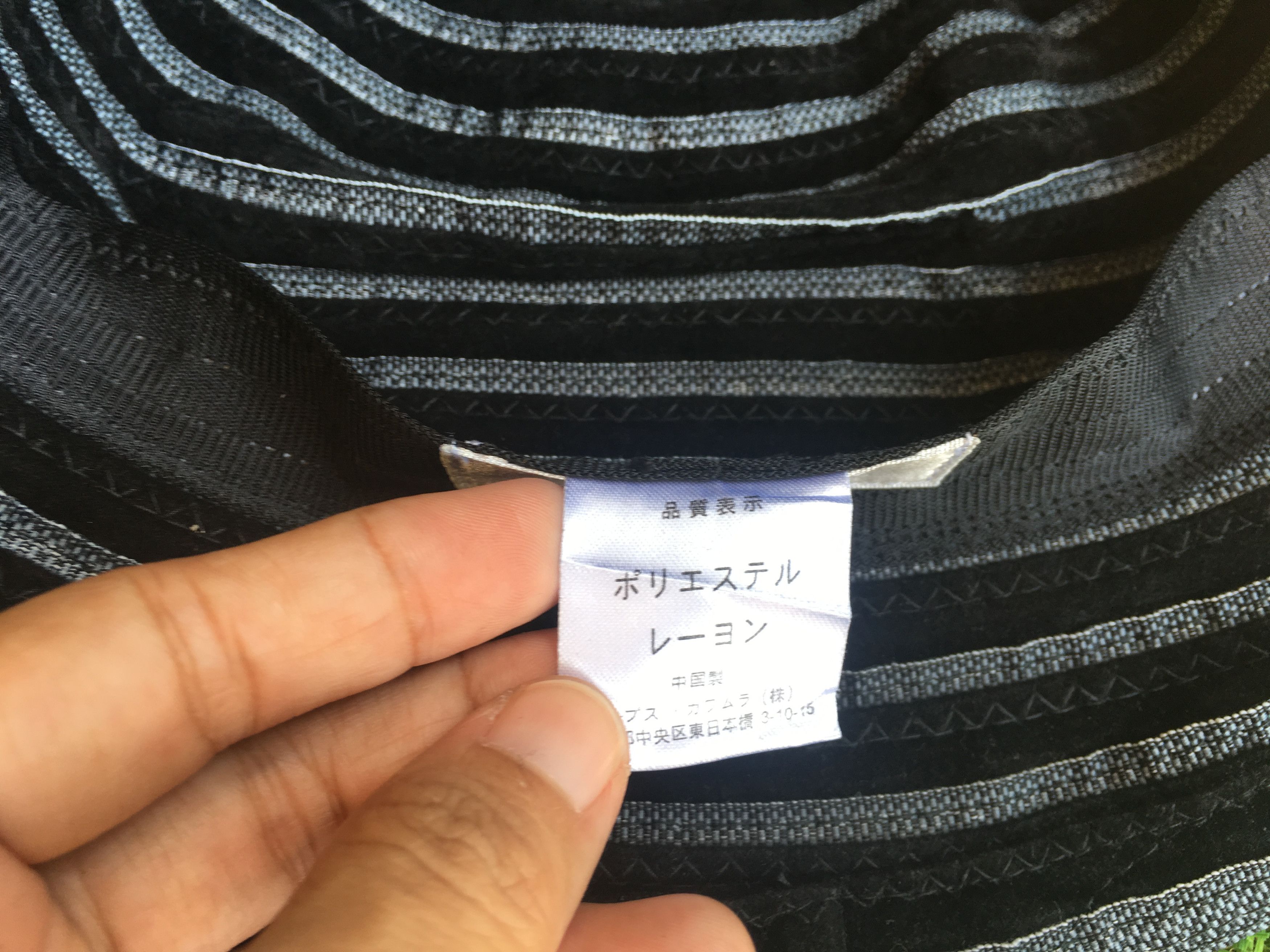 Yohji Yamamoto YOHJI YAMAMOTO Sacsny Y’saccs Black Stripes Bucket Hat Size ONE SIZE - 8 Thumbnail