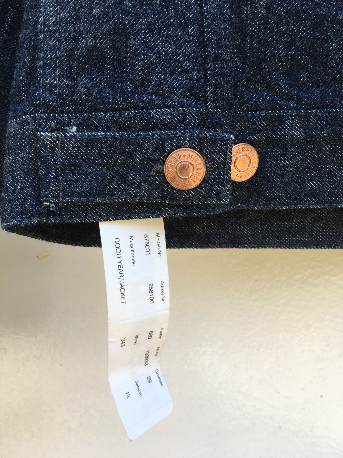 Jil Sander Rare JIL SANDER New With Tag Denim Jacket Size US S / EU 44-46 / 1 - 10 Thumbnail