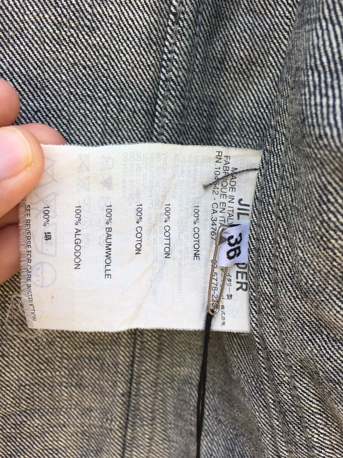 Jil Sander Rare JIL SANDER New With Tag Denim Jacket Size US S / EU 44-46 / 1 - 12 Thumbnail